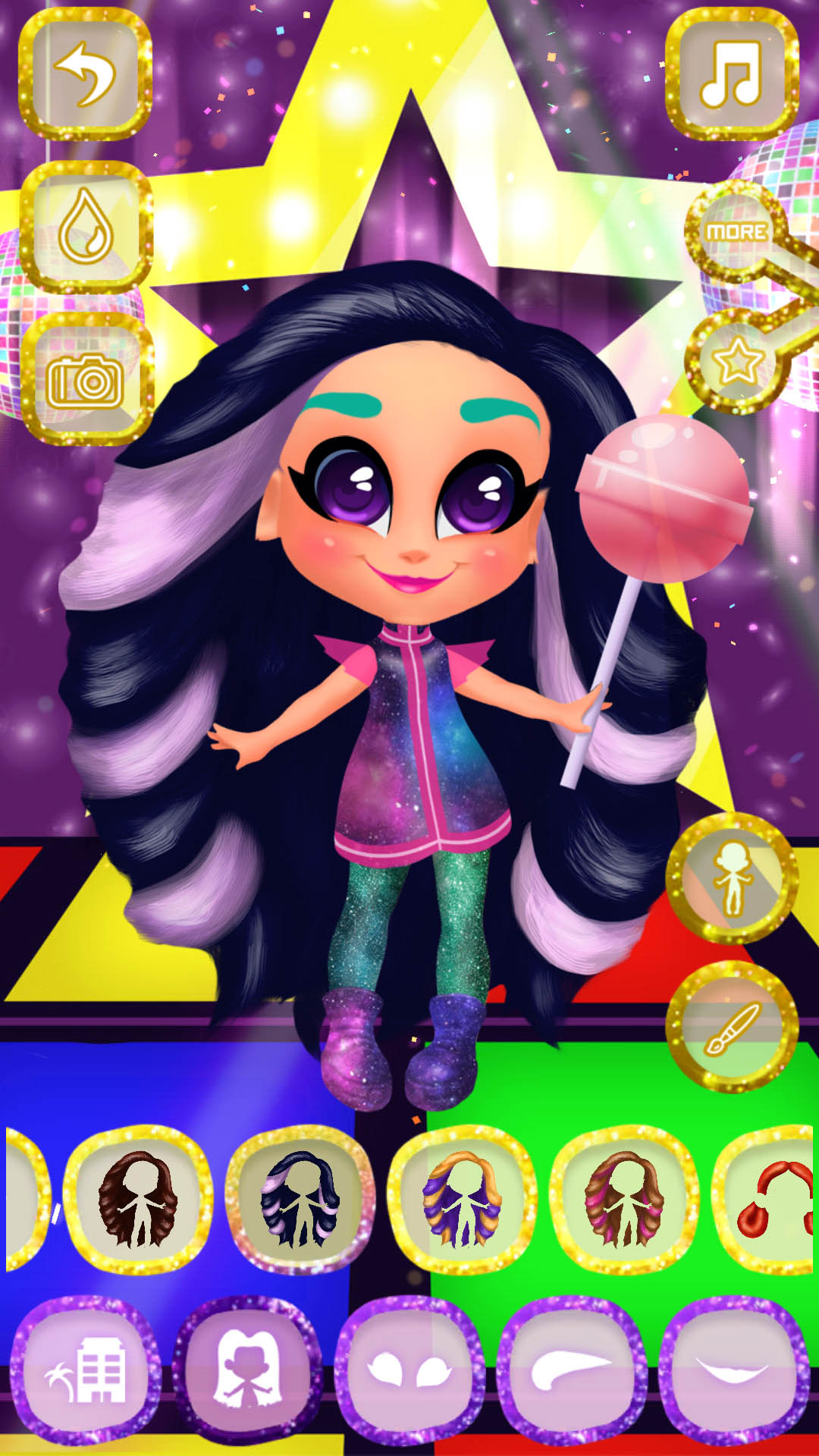اسکرین شات 3 بازی Candy Hair Salon - Doll Games
