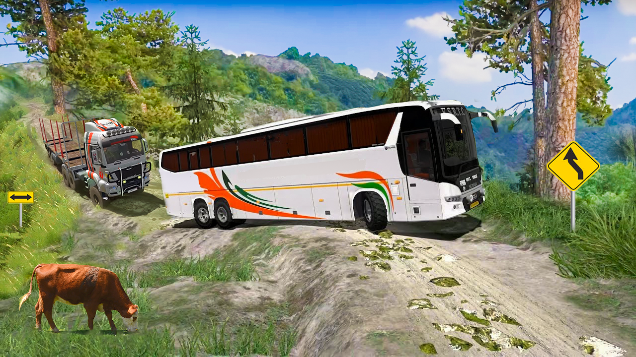 اسکرین شات 4 بازی Hill Bus Simulator Bus Game 3D