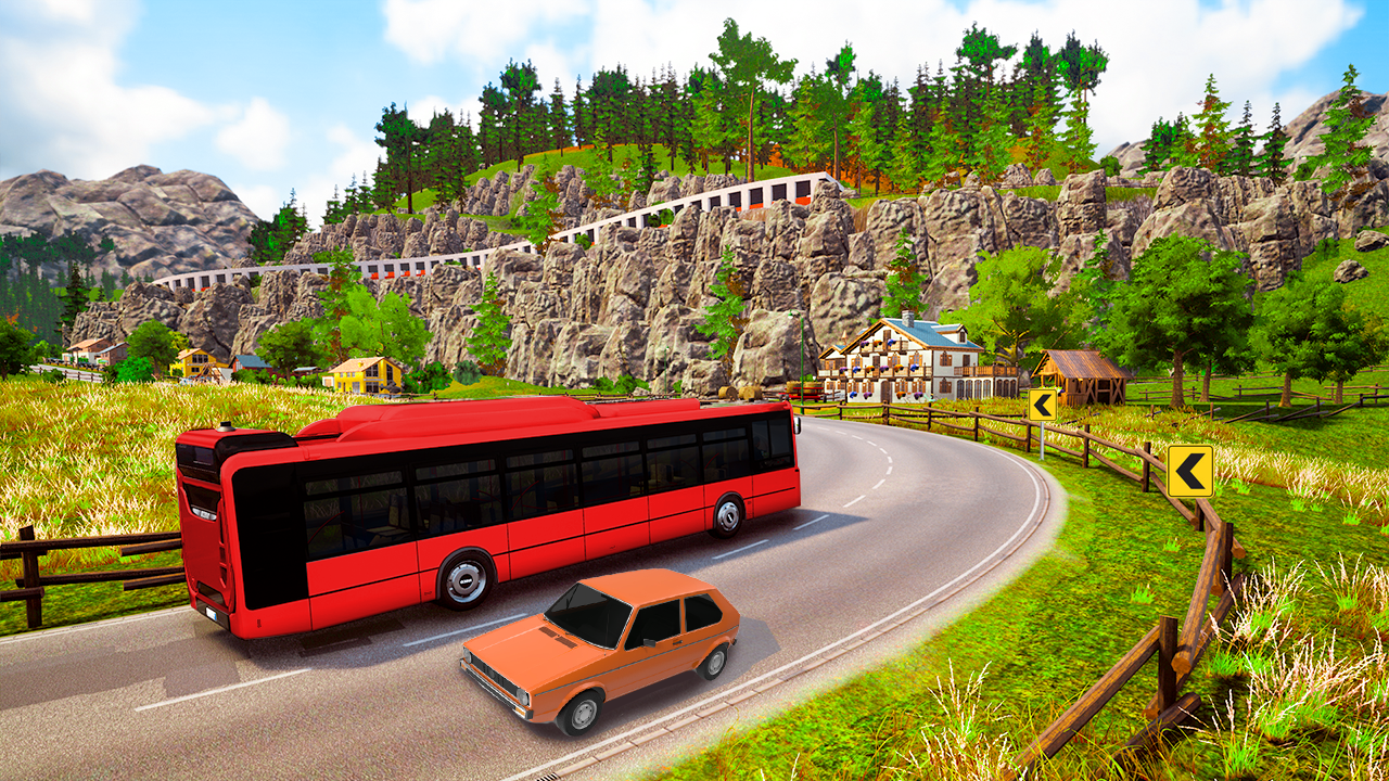 اسکرین شات 3 بازی Hill Bus Simulator Bus Game 3D