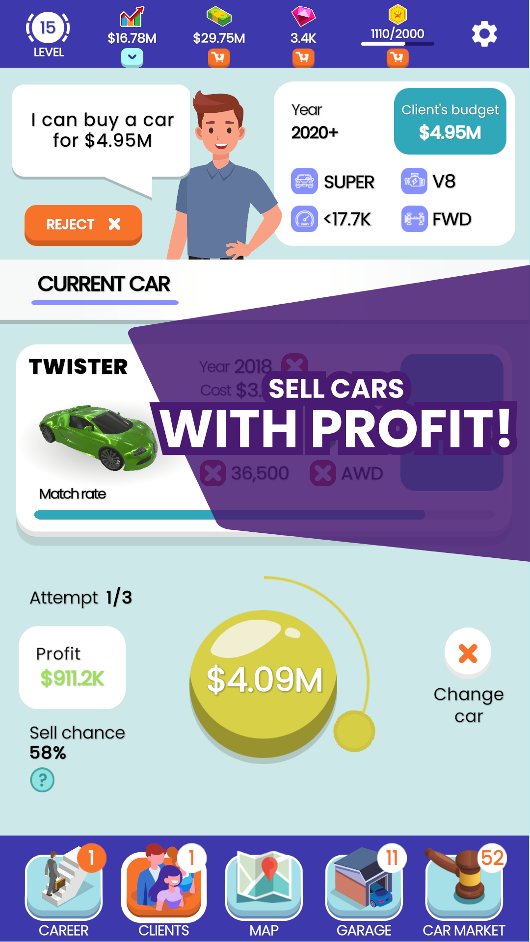 اسکرین شات 4 بازی Used Car Dealer