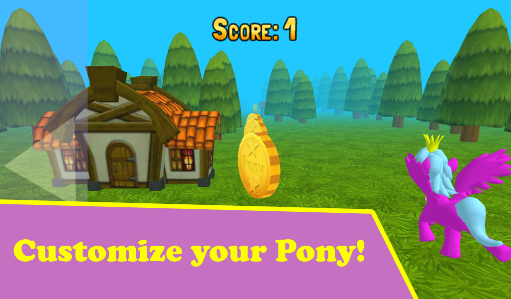 اسکرین شات 2 بازی Running Pony 3D: Little Race