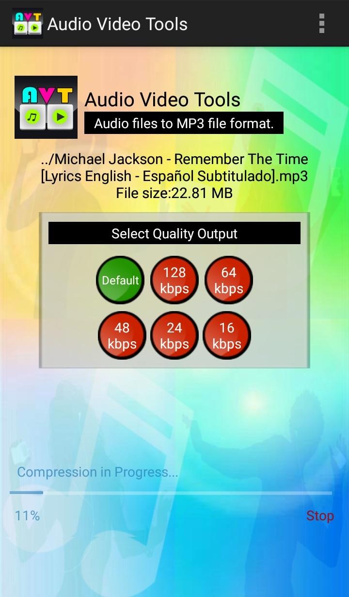 اسکرین شات 2 برنامه Audio Video Tools AVT