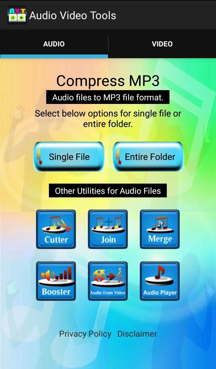 اسکرین شات 1 برنامه Audio Video Tools AVT