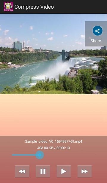 اسکرین شات 5 برنامه Compress Video