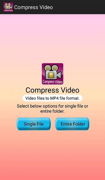 اسکرین شات 1 برنامه Compress Video