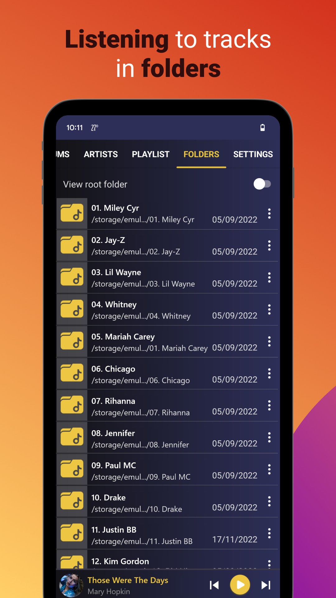 اسکرین شات 8 برنامه Music Player