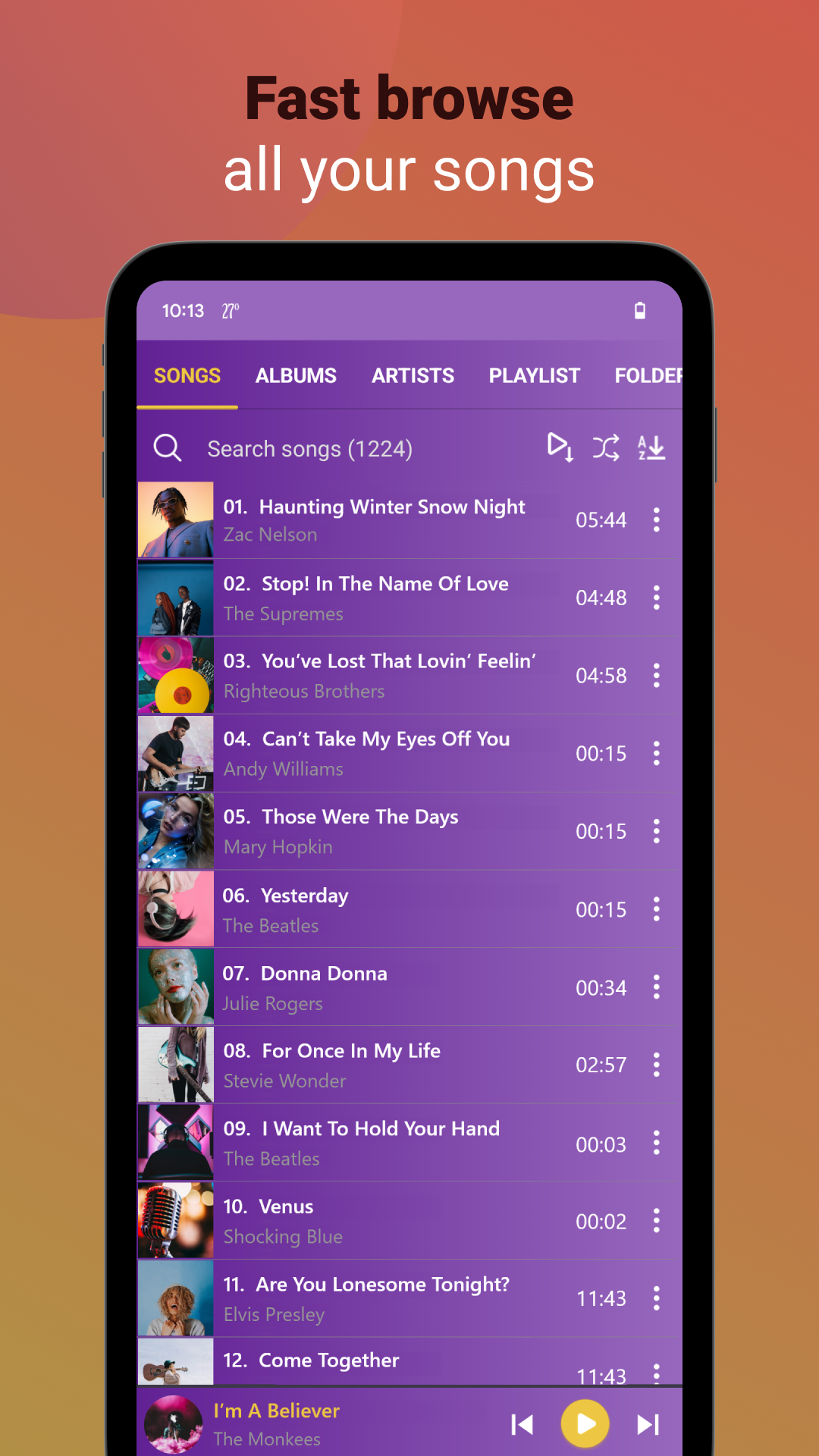 اسکرین شات 3 برنامه Music Player