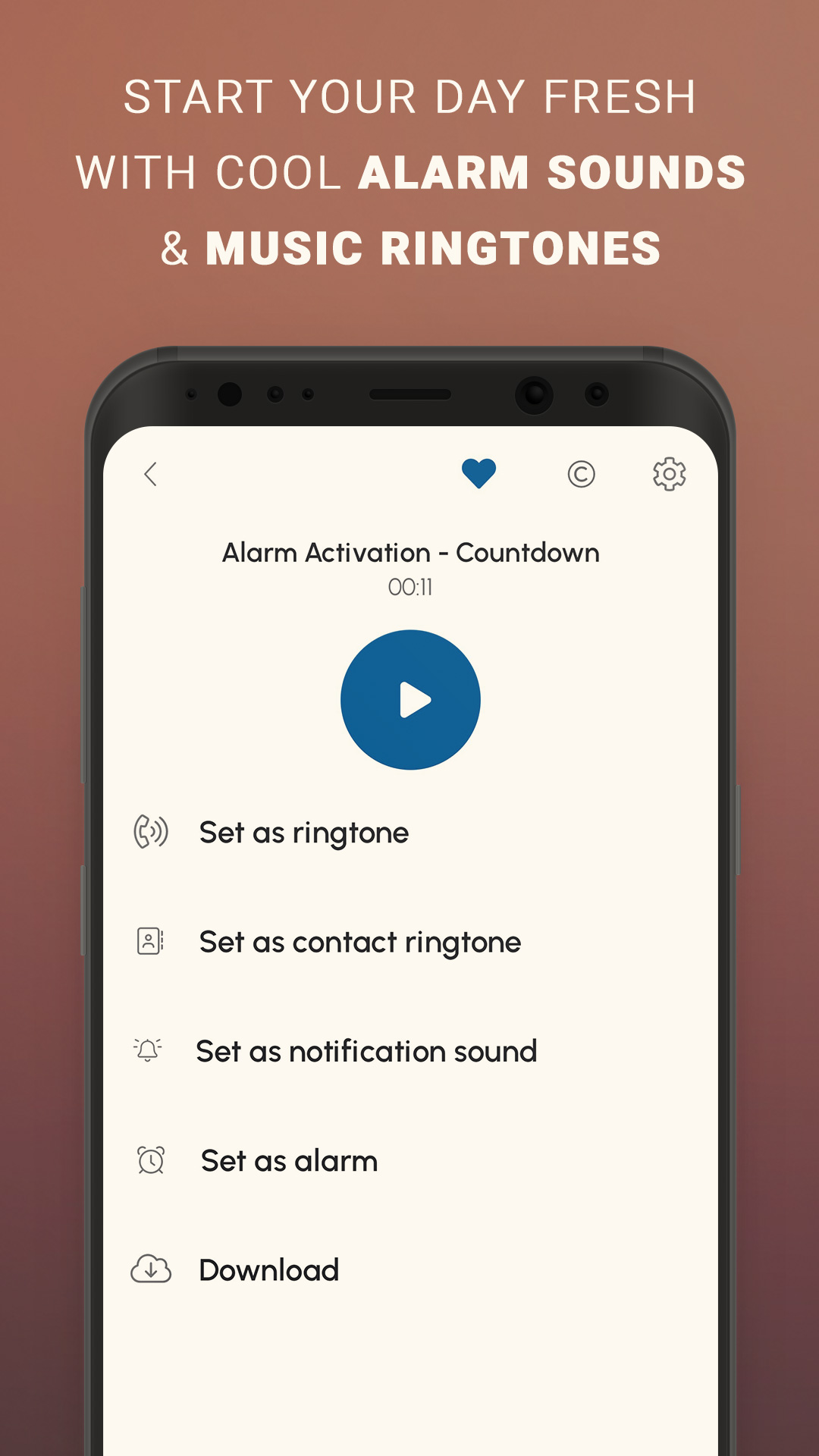 اسکرین شات 2 برنامه Alarm Sounds & Ringtones