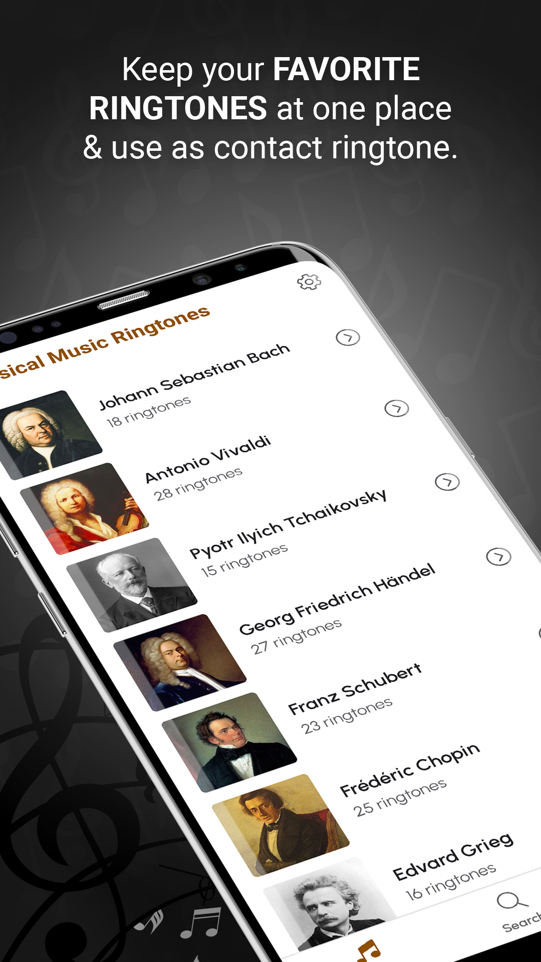 اسکرین شات 5 برنامه Classical Music Ringtones