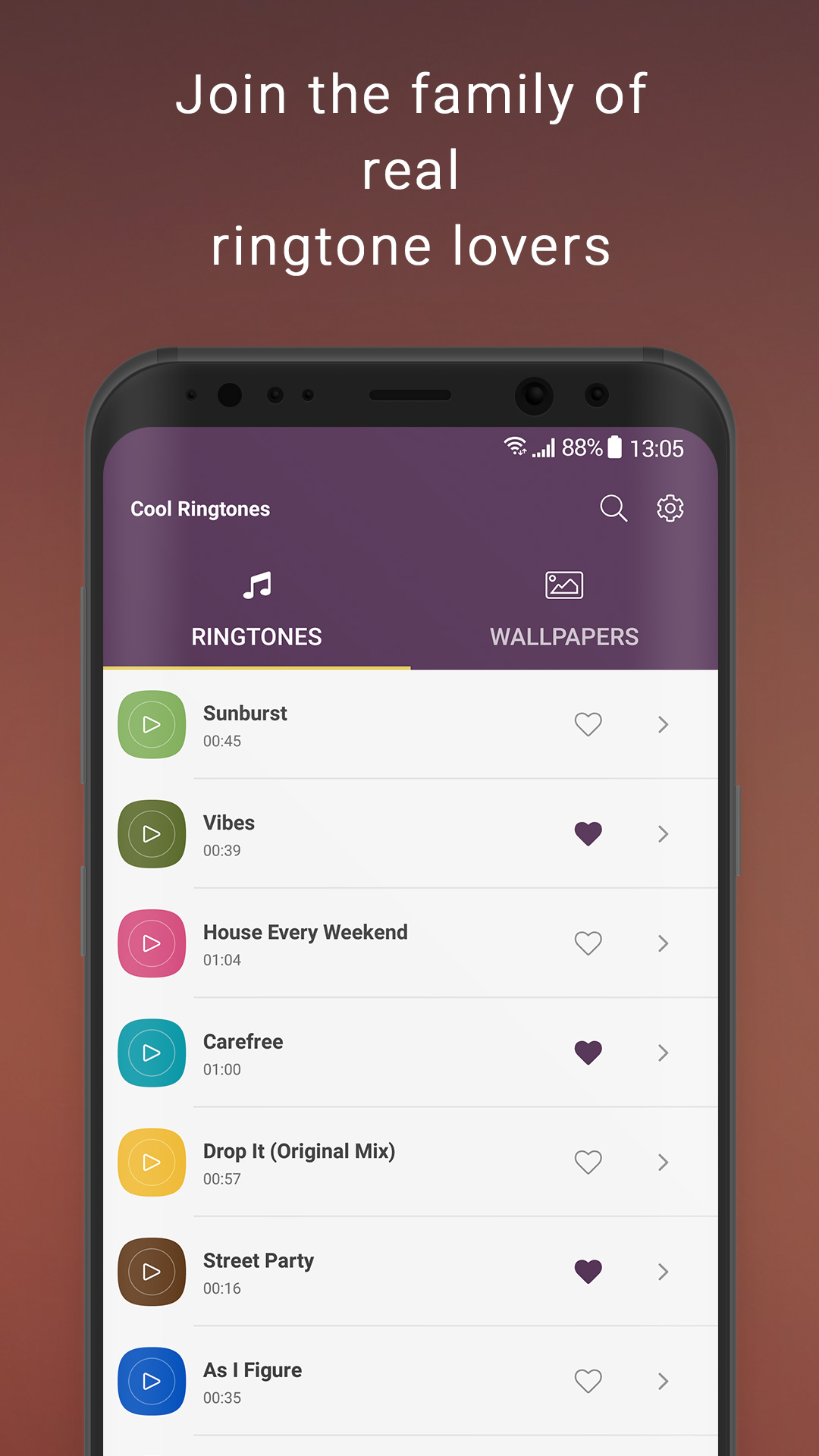 اسکرین شات 1 برنامه Cool Ringtones for Android™