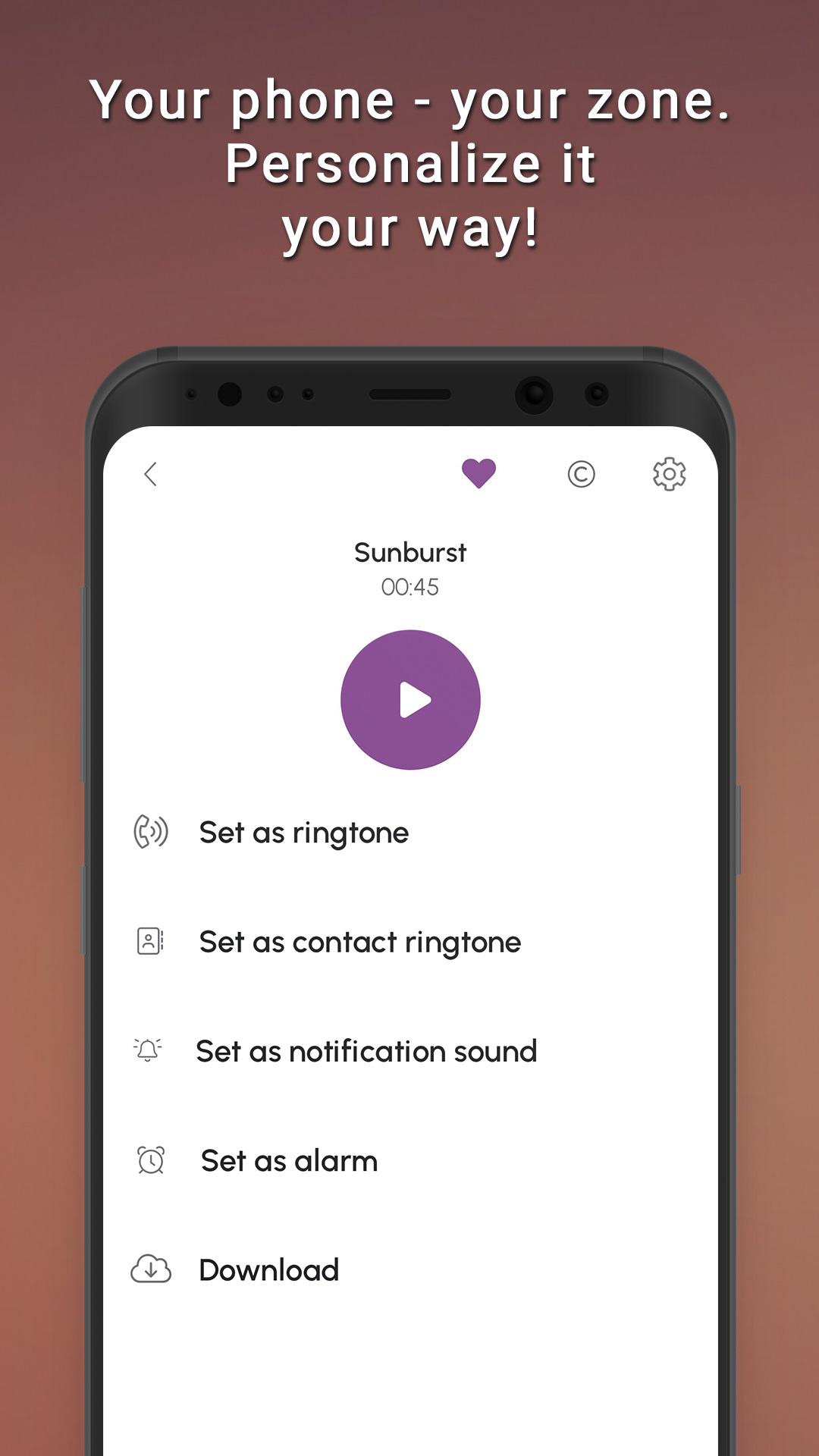 اسکرین شات 2 برنامه Awesome Ringtones
