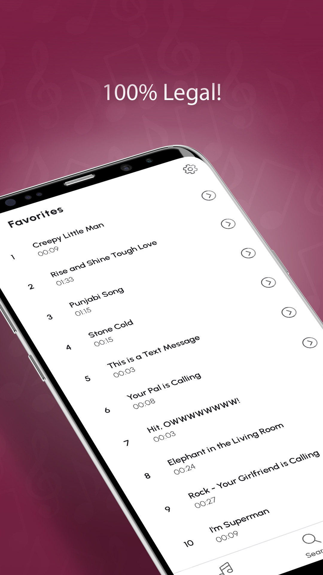 اسکرین شات 3 برنامه Funny Sayings Ringtones