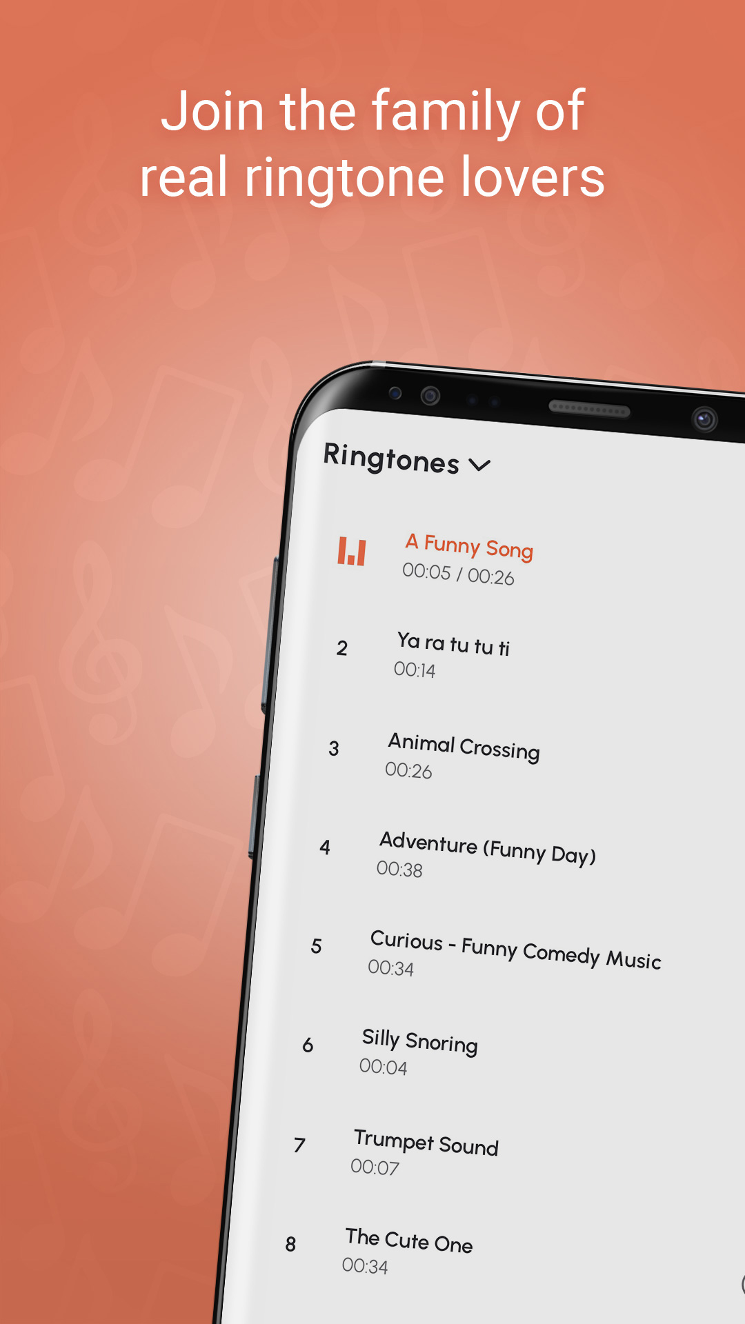 اسکرین شات 1 برنامه Funny Sms Ringtones & Sounds