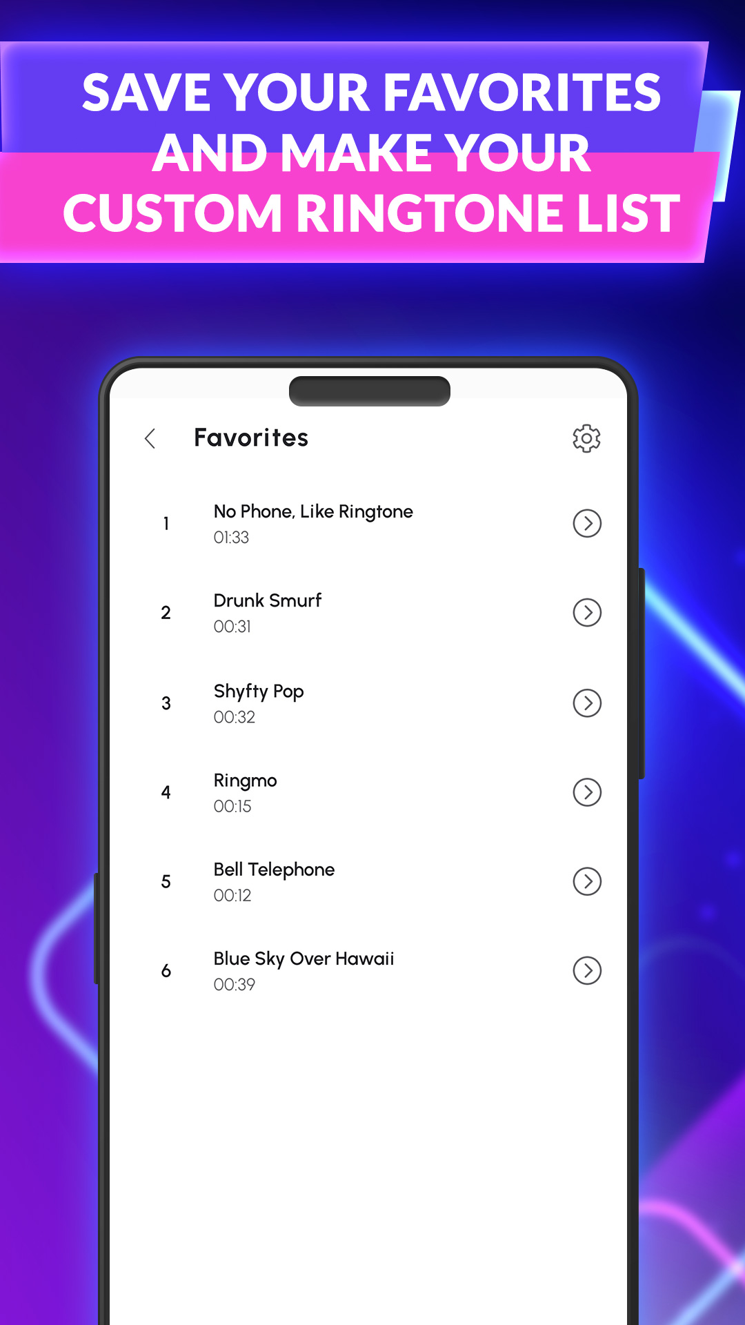 اسکرین شات 3 برنامه Music Ringtones and Sounds