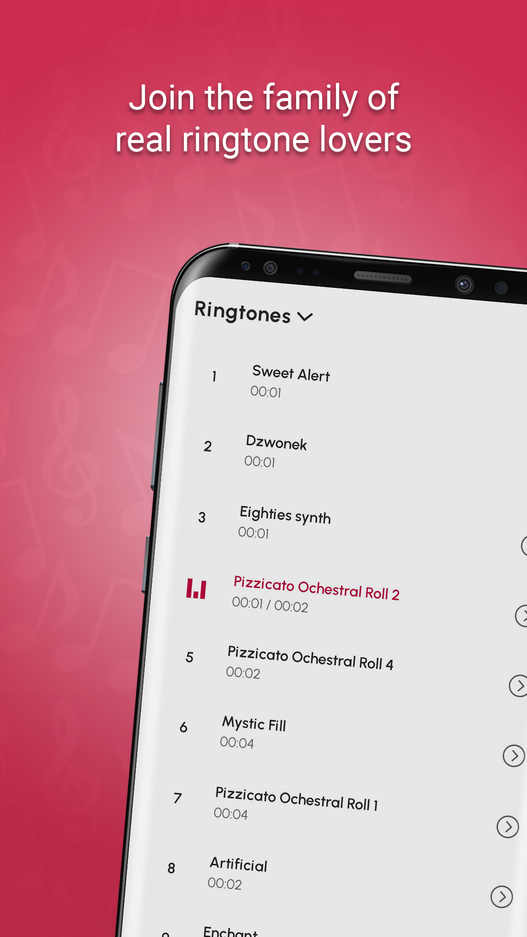 اسکرین شات 1 برنامه SMS Ringtones Pro: Sounds