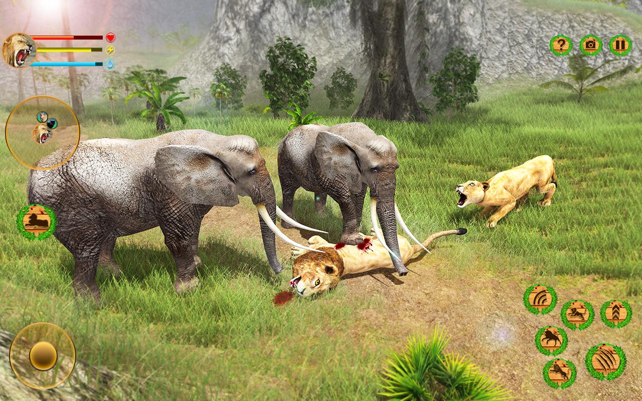 اسکرین شات 4 بازی Lion Simulator Attack 3d Game