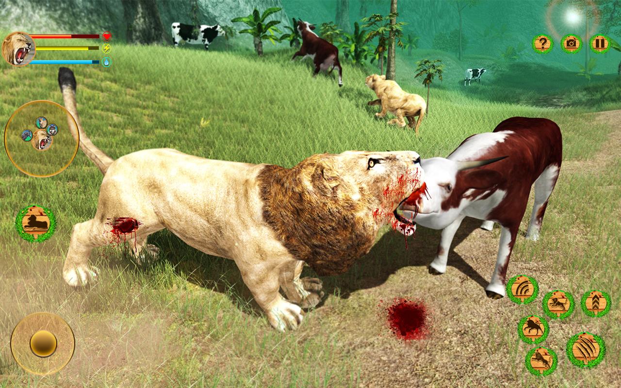 اسکرین شات 5 بازی Lion Simulator Attack 3d Game