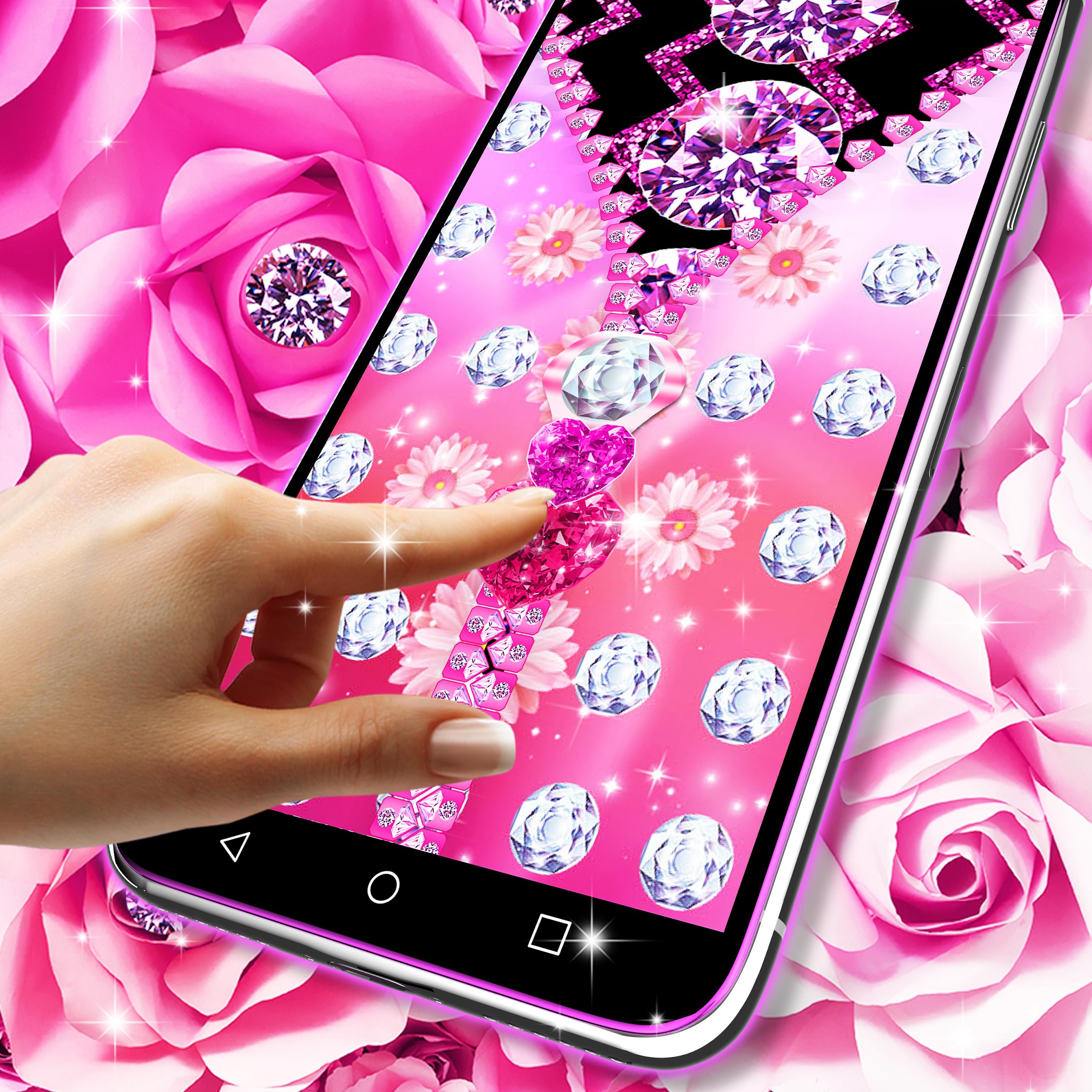 اسکرین شات 2 برنامه Zipper diamond flower locker