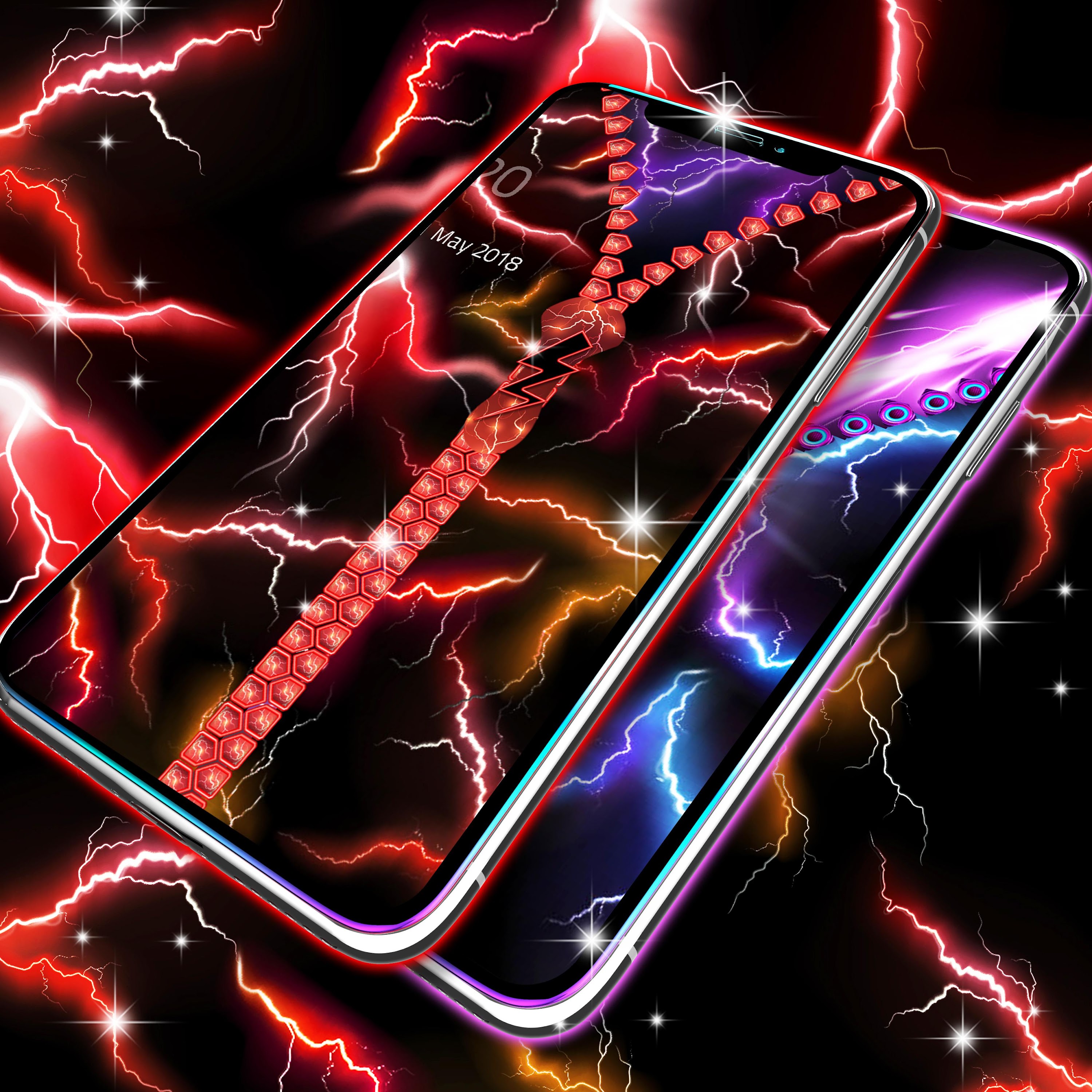 اسکرین شات 2 برنامه Electric lock screen