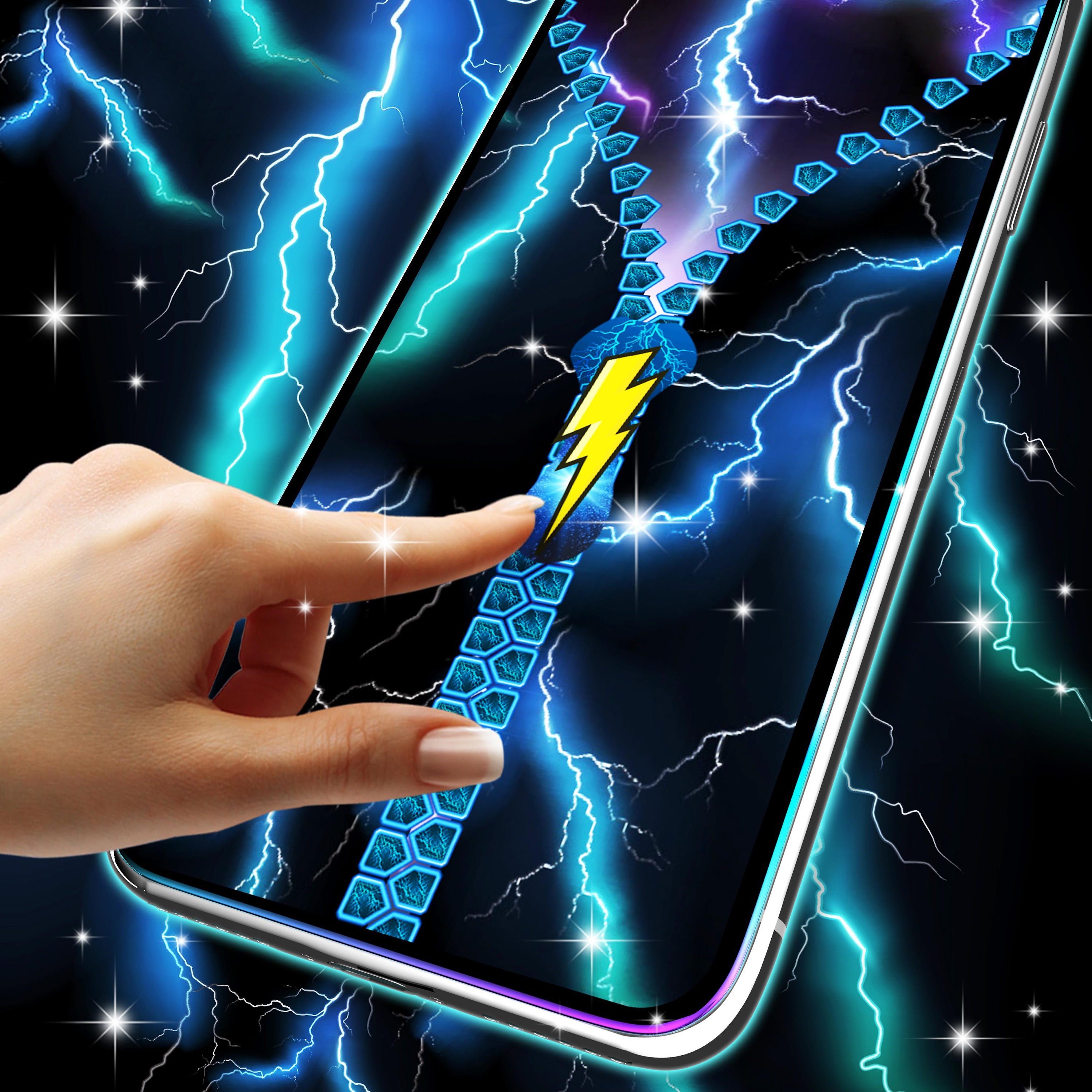 اسکرین شات 1 برنامه Electric lock screen