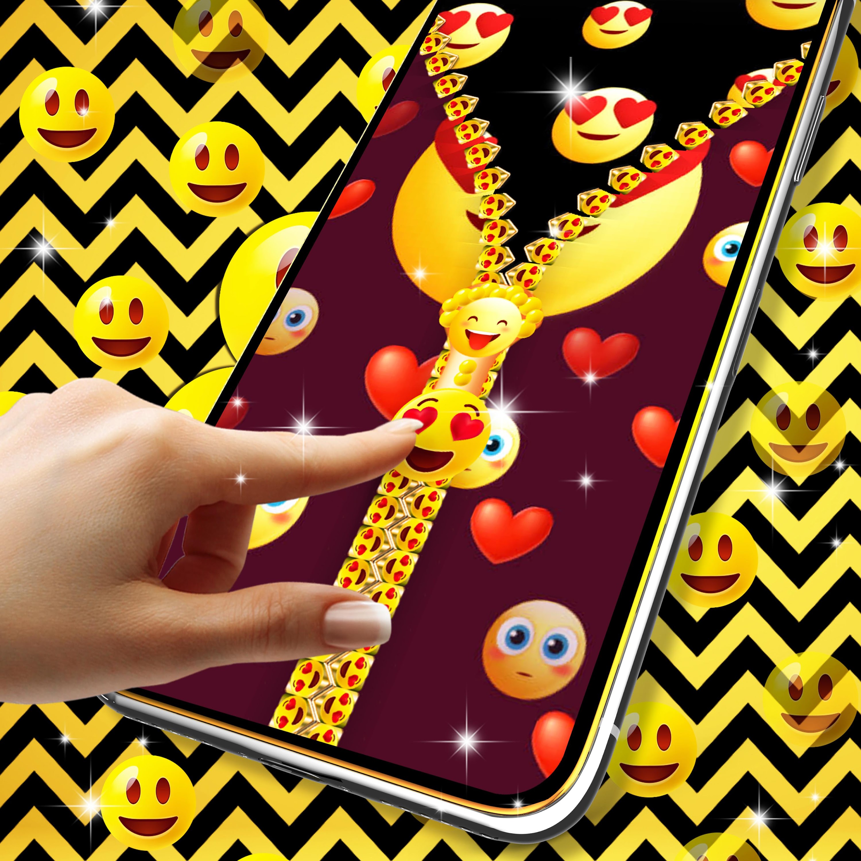 اسکرین شات 5 برنامه Emoji smiley zip locker
