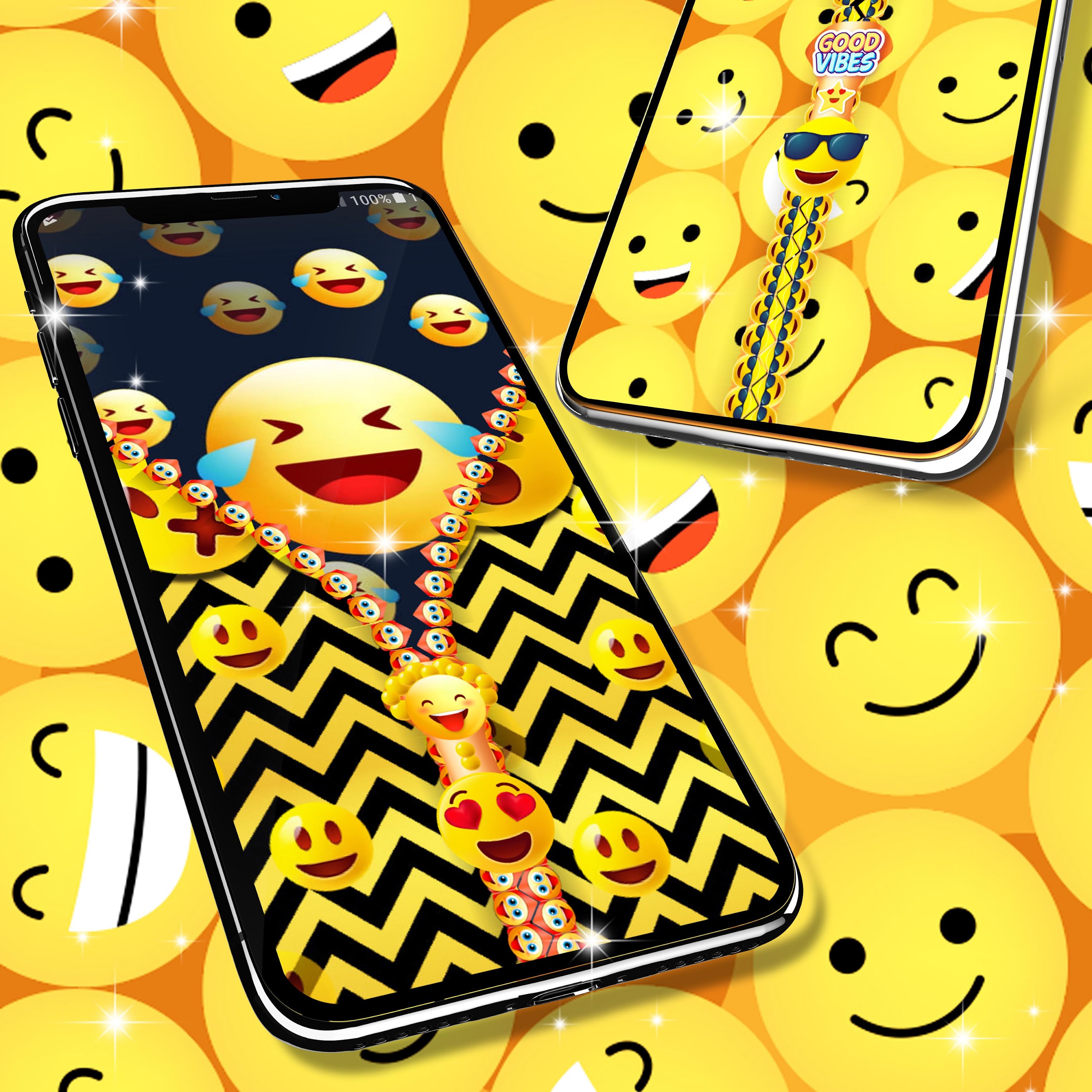 اسکرین شات 4 برنامه Emoji smiley zip locker