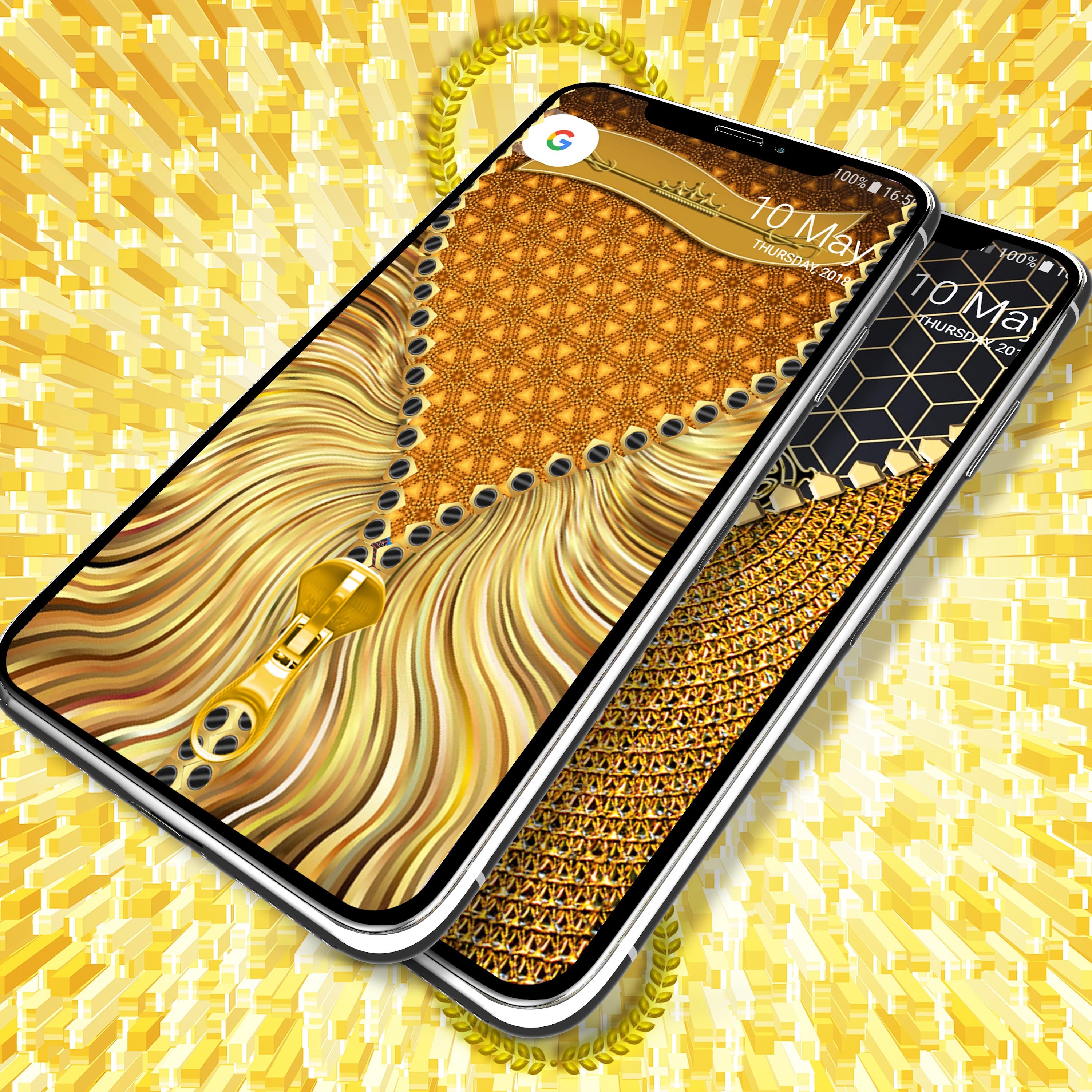 اسکرین شات 7 برنامه Gold lock screen
