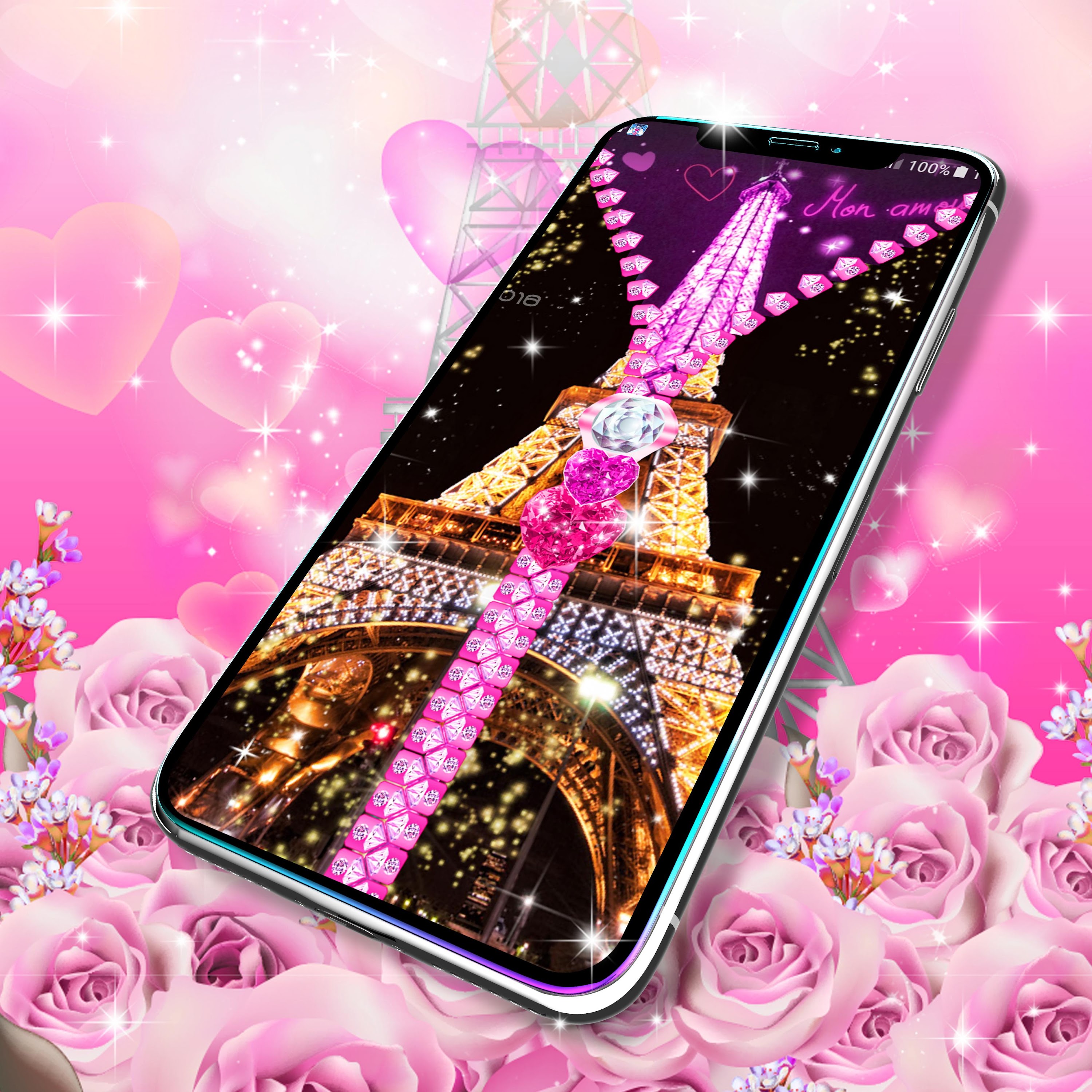 اسکرین شات 5 برنامه Paris zipper lock screen