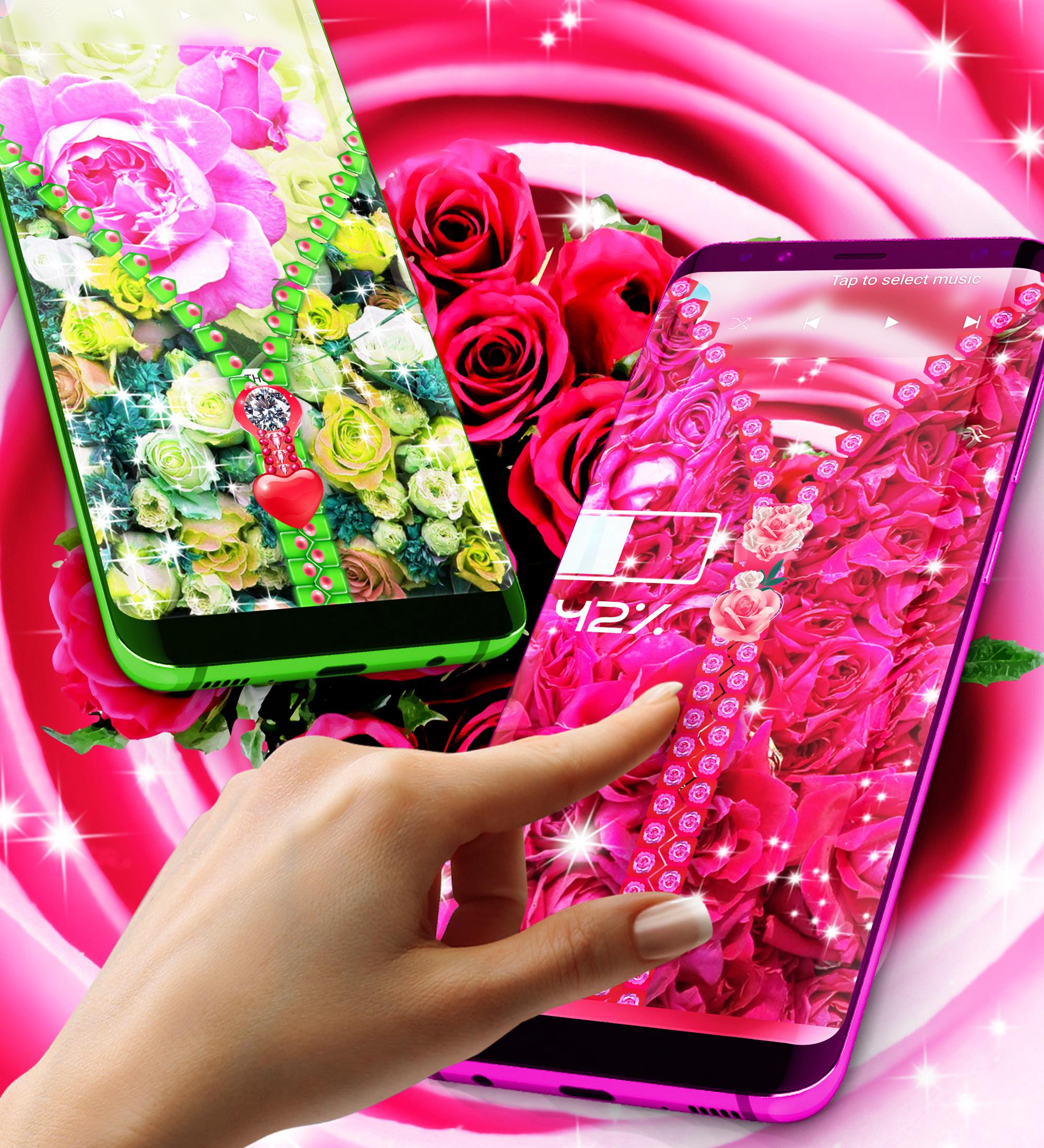 اسکرین شات 3 برنامه Roses zip locker
