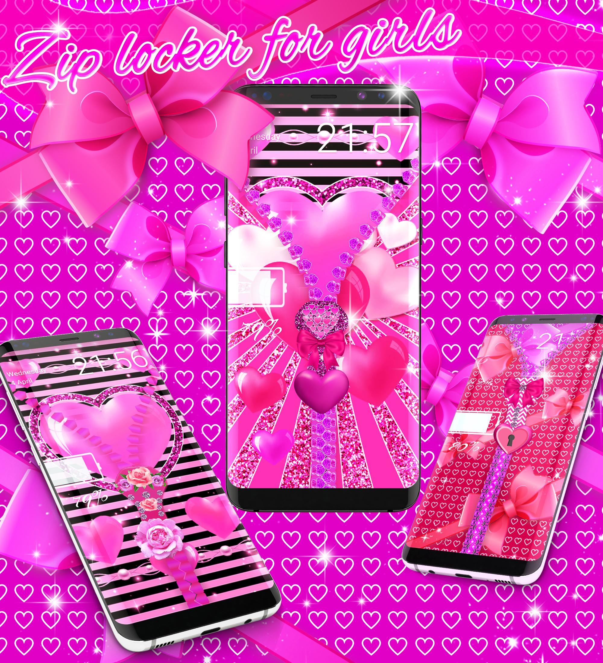 اسکرین شات 2 برنامه Lock screen for girls