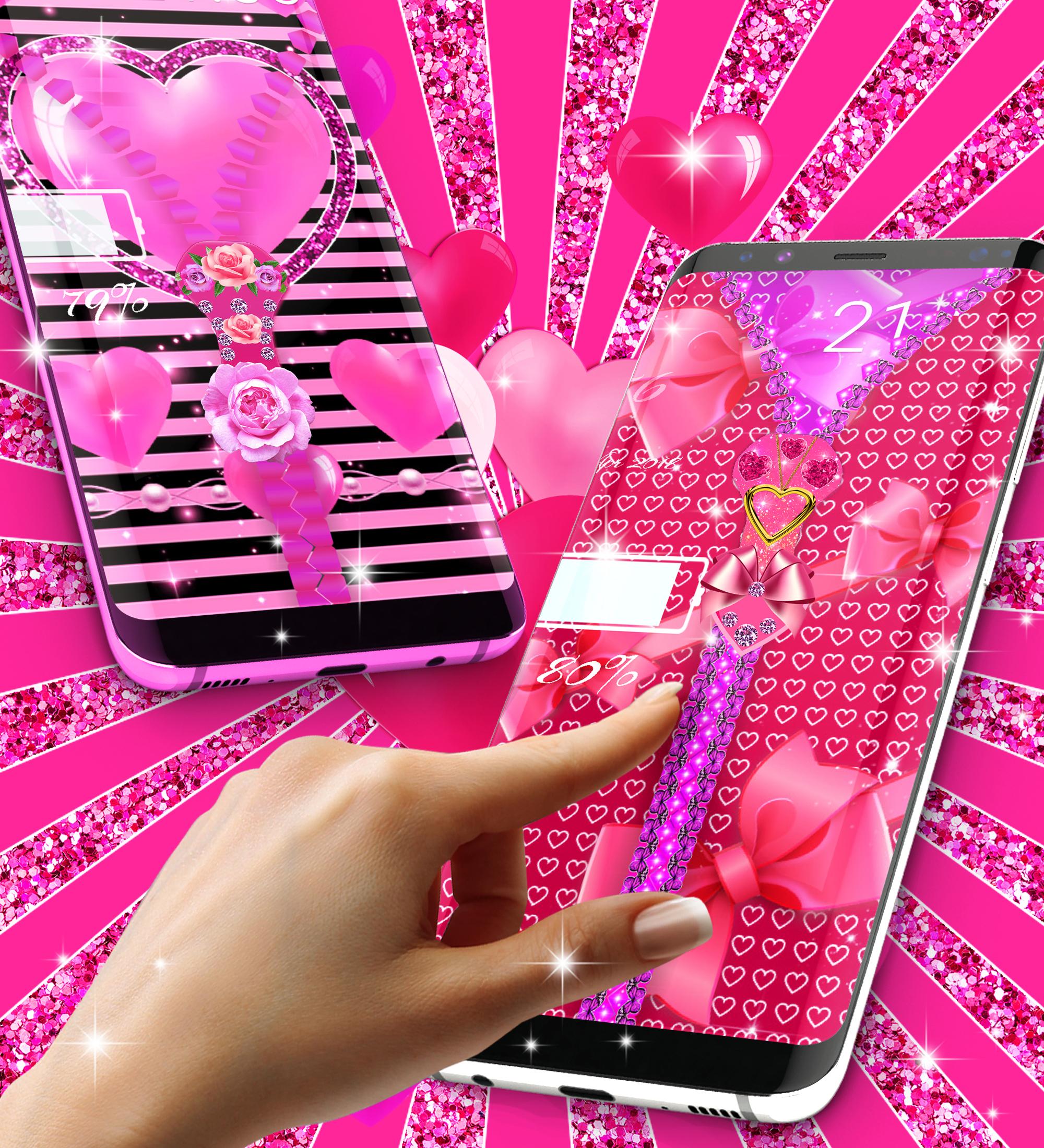 اسکرین شات 3 برنامه Lock screen for girls