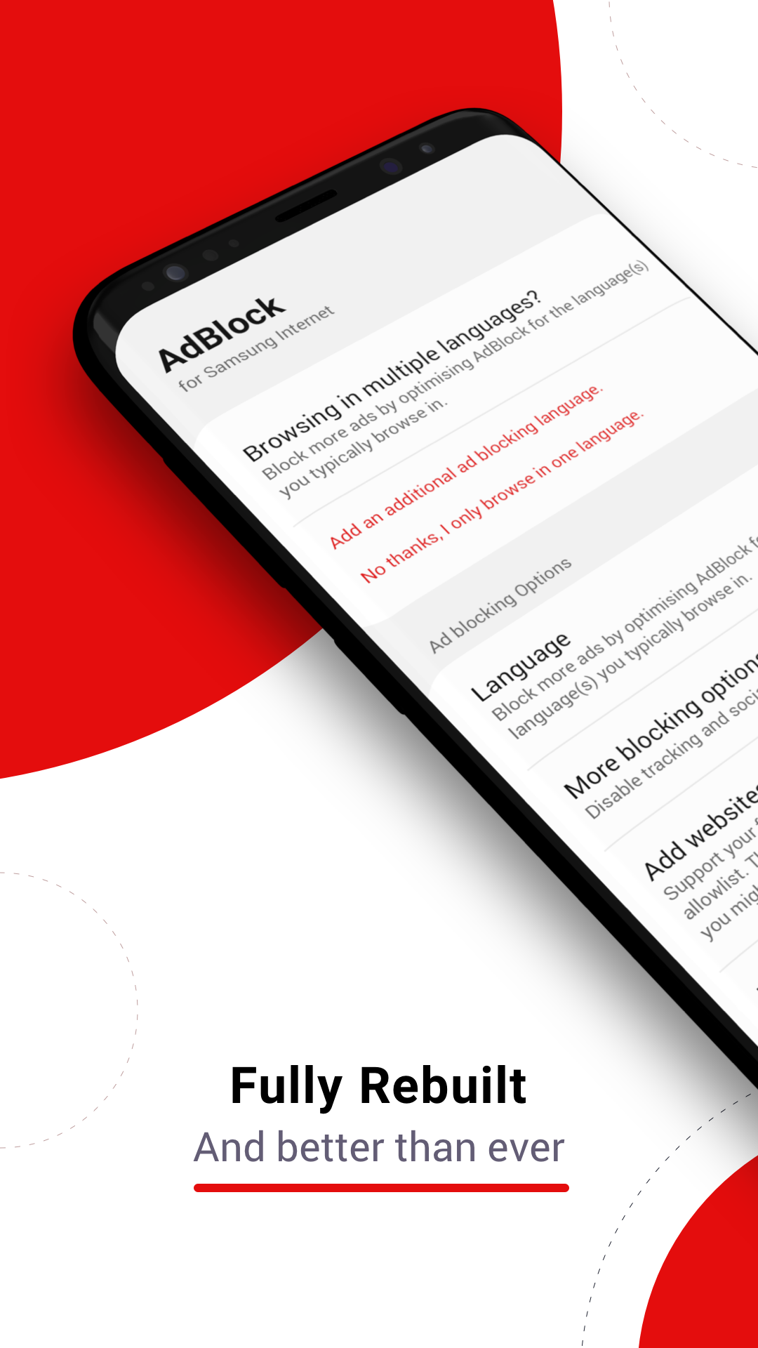 اسکرین شات 1 برنامه AdBlock for Samsung Internet