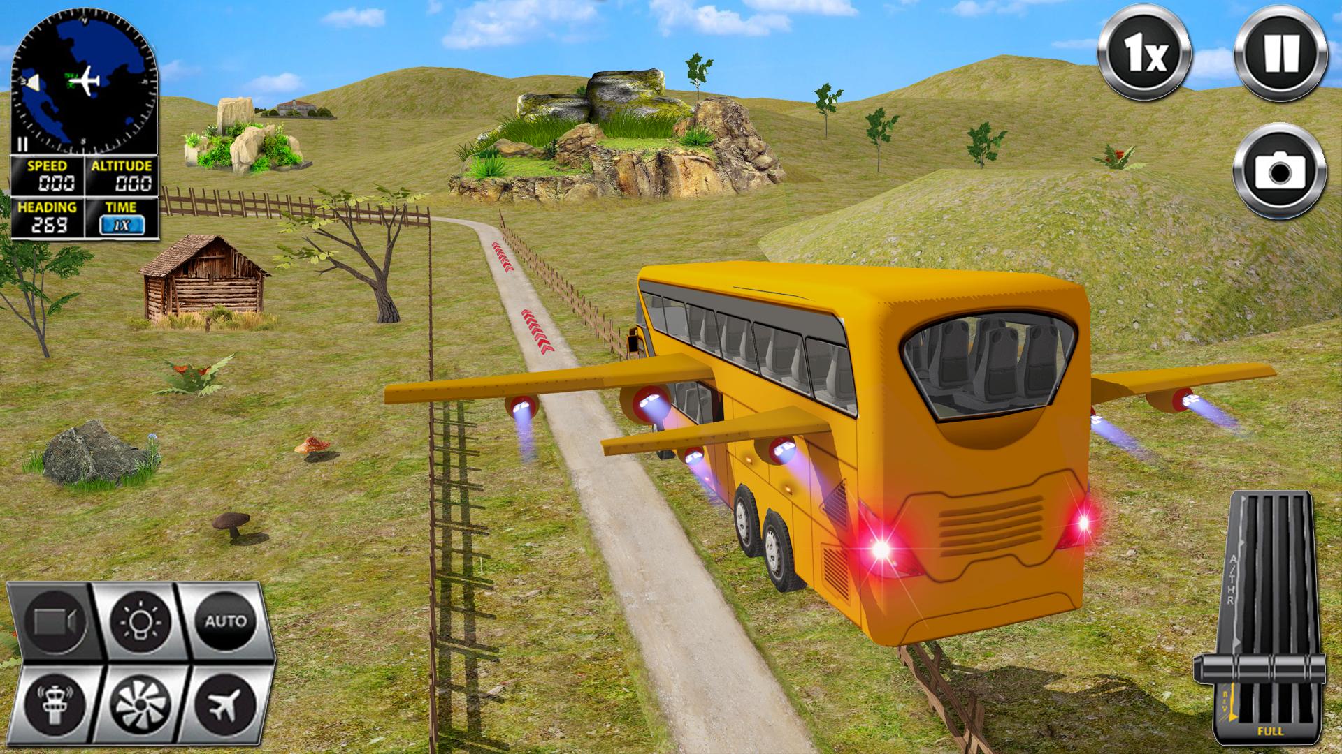 اسکرین شات 6 بازی Flying Bus Simulator Bus Games