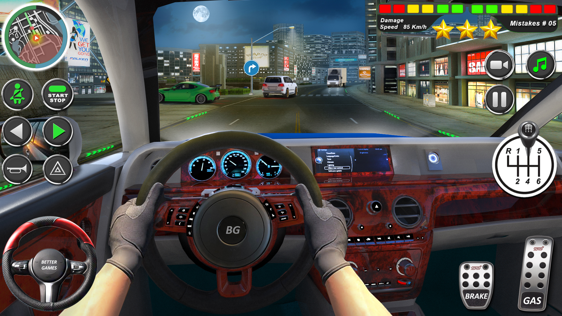 اسکرین شات 4 بازی City Driving School Car Games