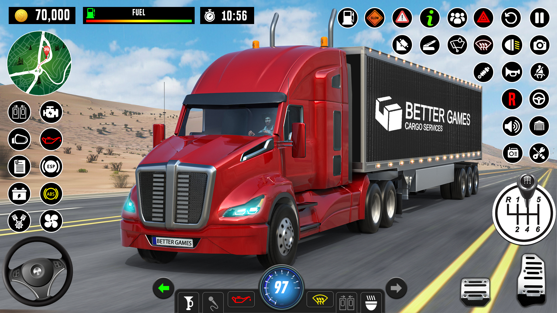 اسکرین شات 5 بازی Truck Games - Driving School