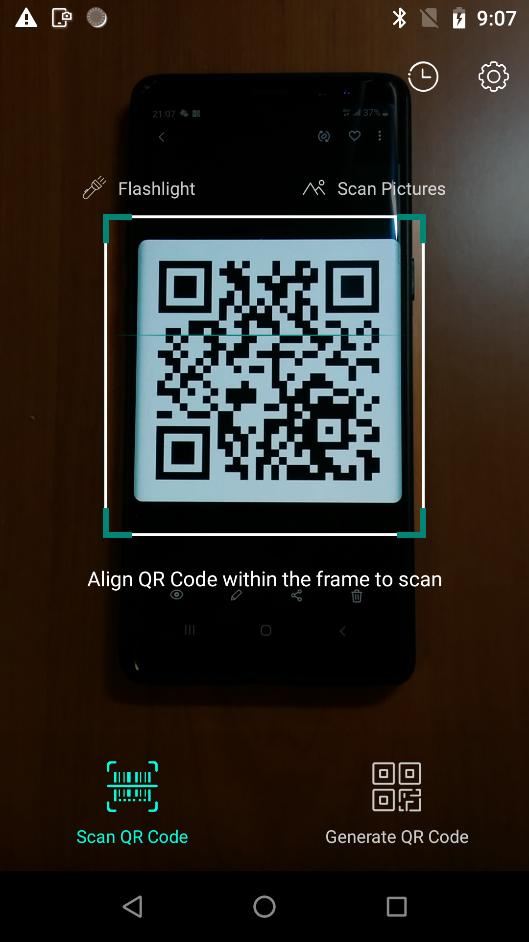 اسکرین شات 1 برنامه QR Code Reader & Generator