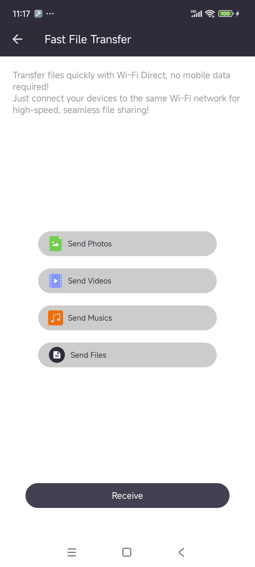 اسکرین شات 3 برنامه File Transfer & Junk Cleaner