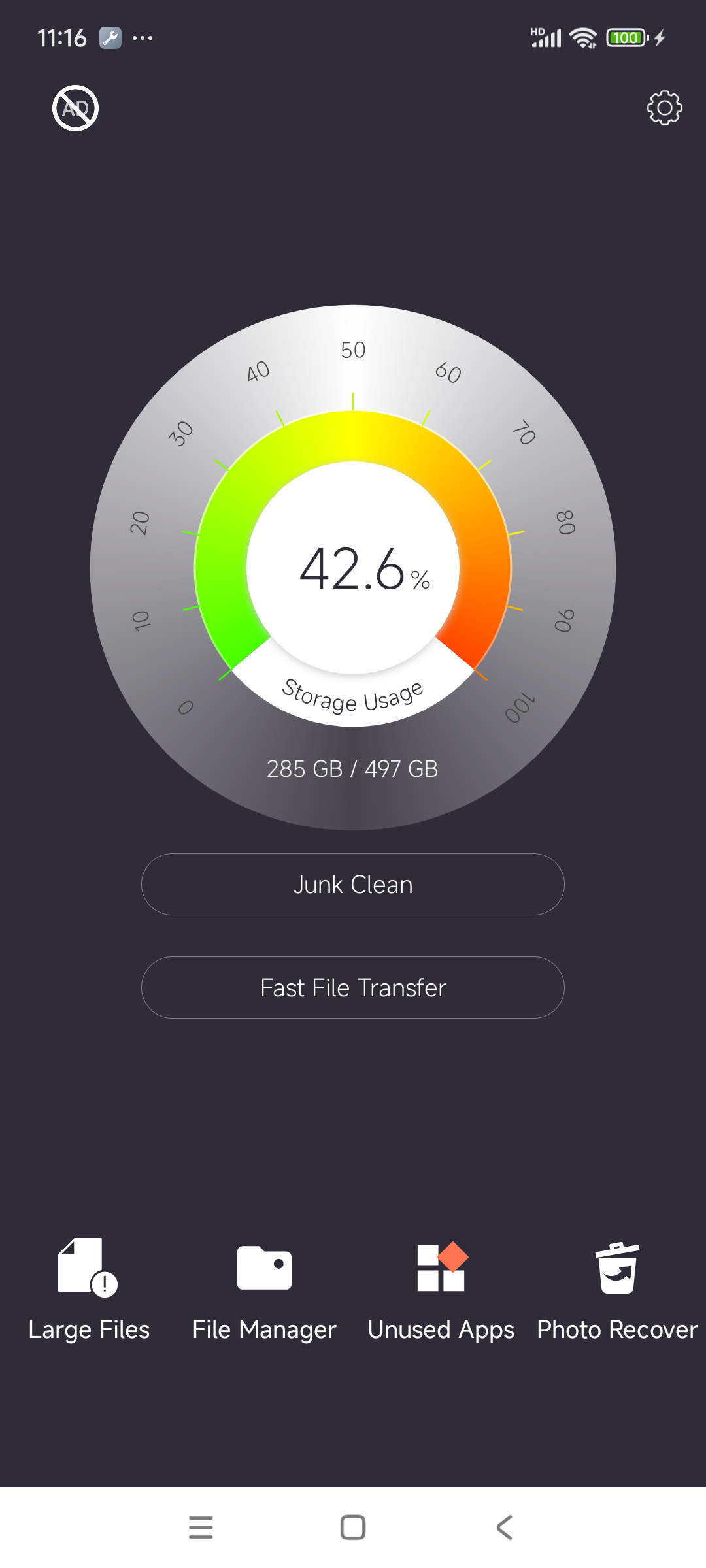 اسکرین شات 1 برنامه File Transfer & Junk Cleaner