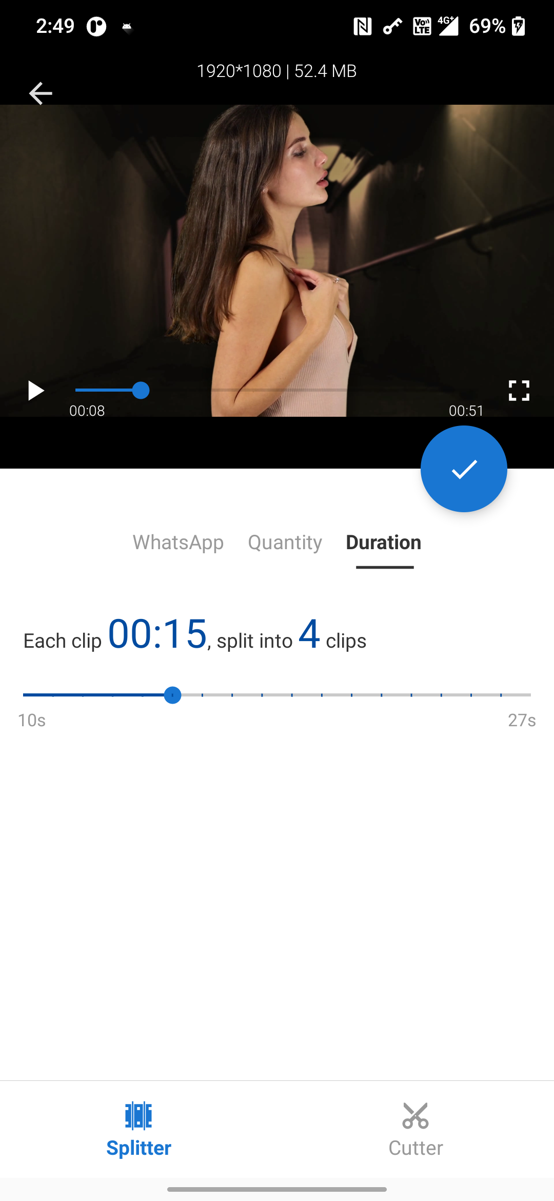 اسکرین شات 5 برنامه Video Splitter & Trim Videos