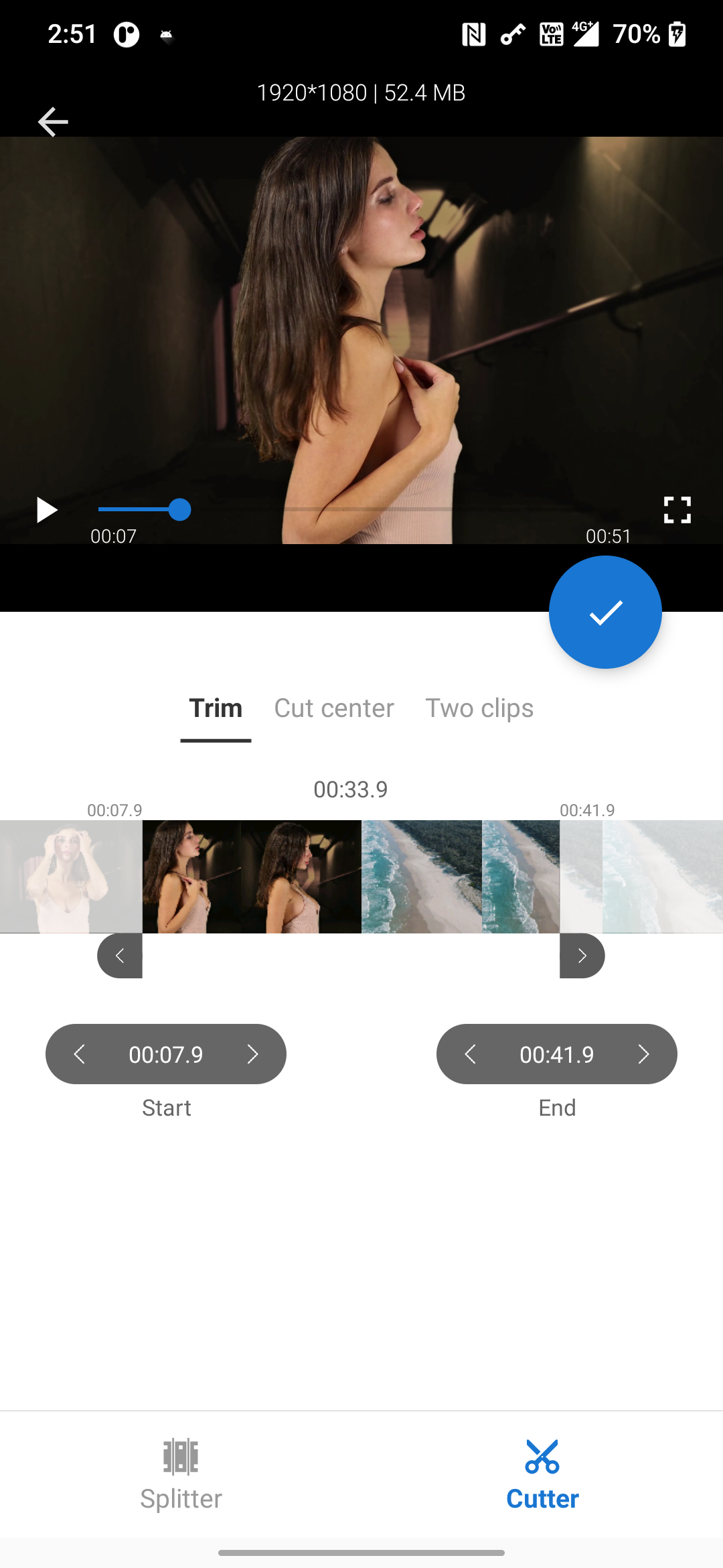 اسکرین شات 6 برنامه Video Splitter & Trim Videos