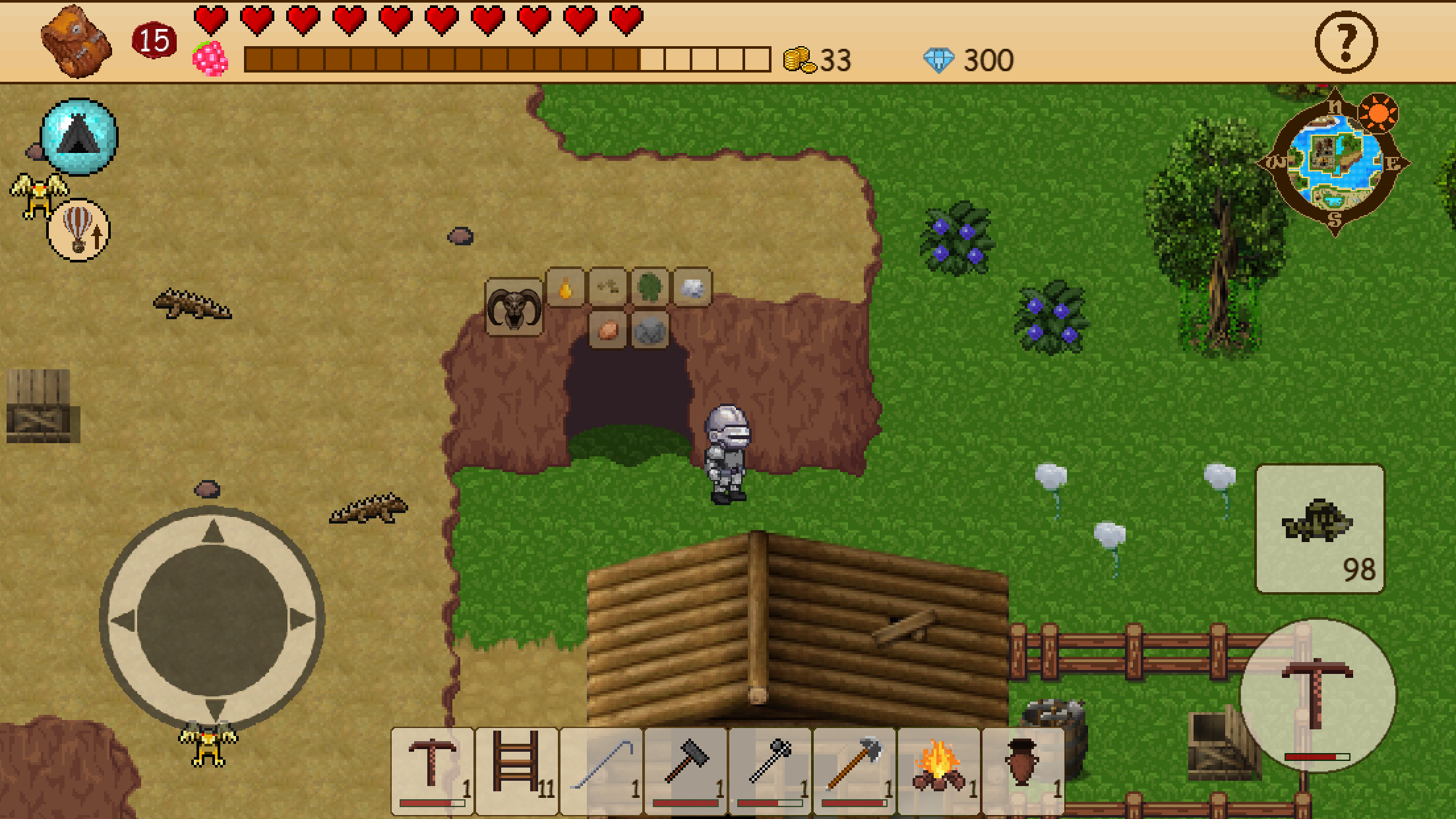 اسکرین شات 1 بازی Survival RPG: Open World Pixel
