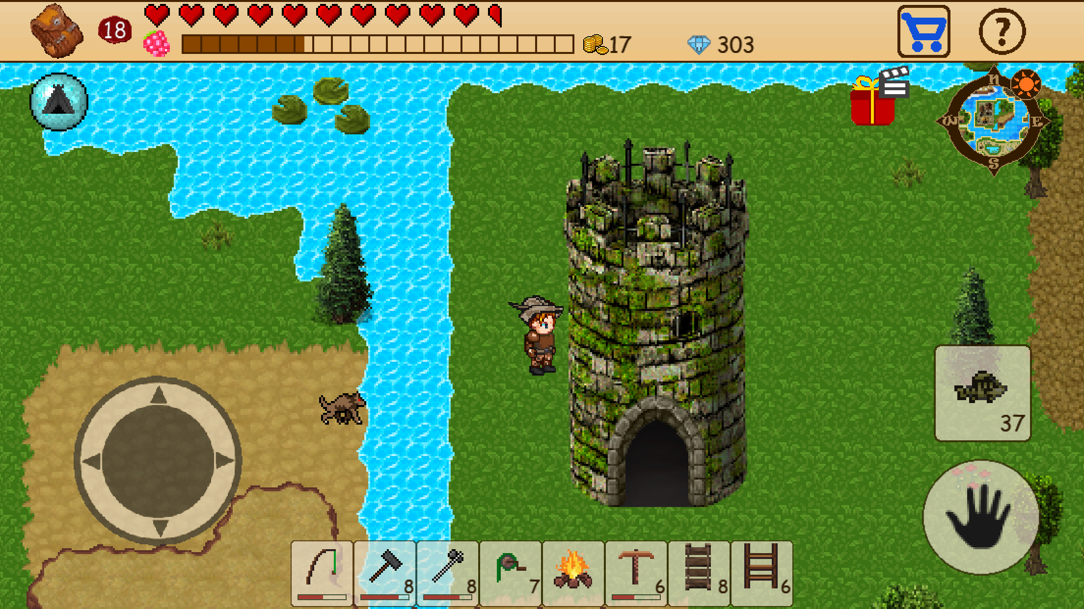 اسکرین شات 3 بازی Survival RPG: Open World Pixel