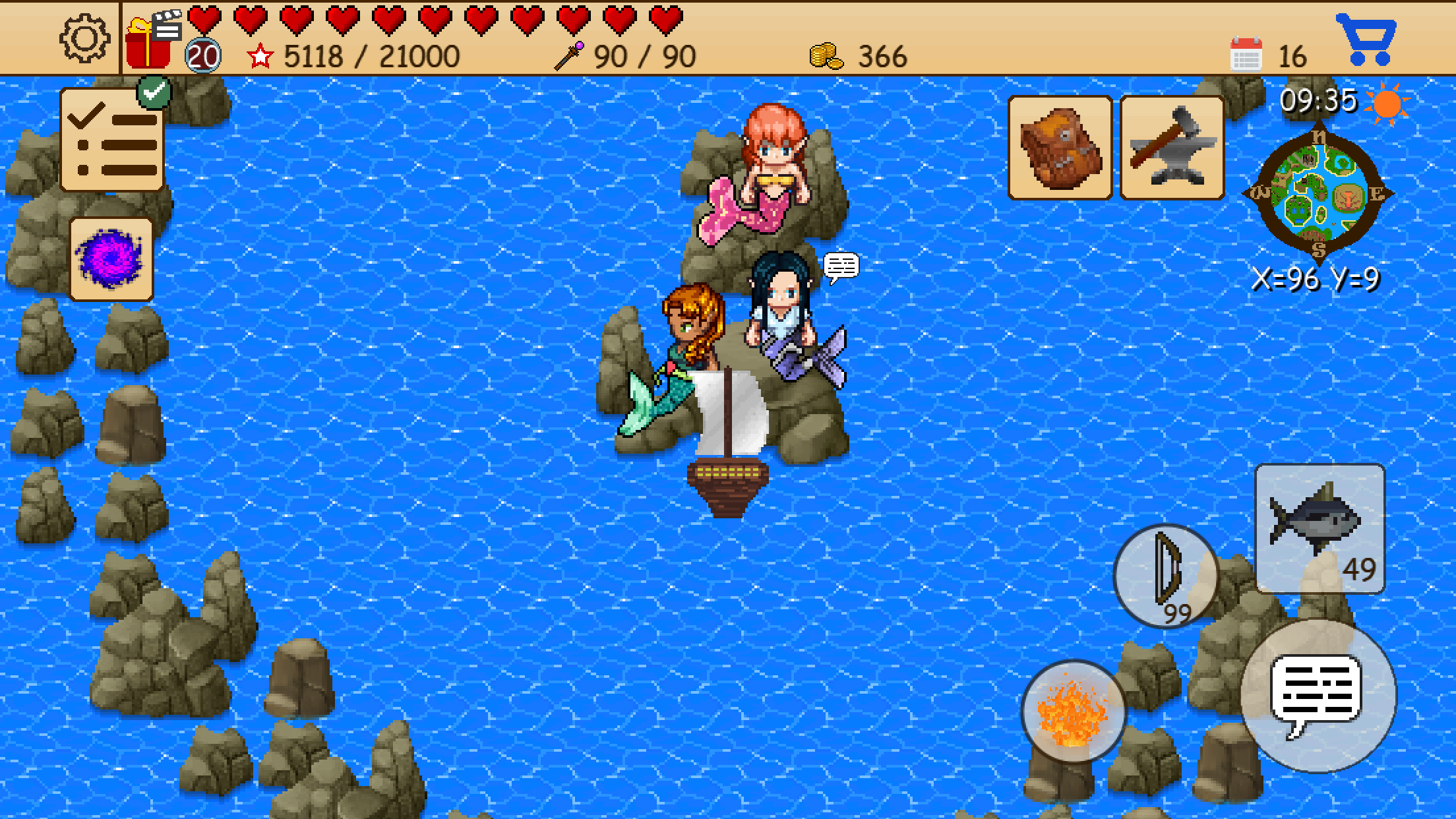 اسکرین شات 1 بازی Survival RPG: Pirate Adventure