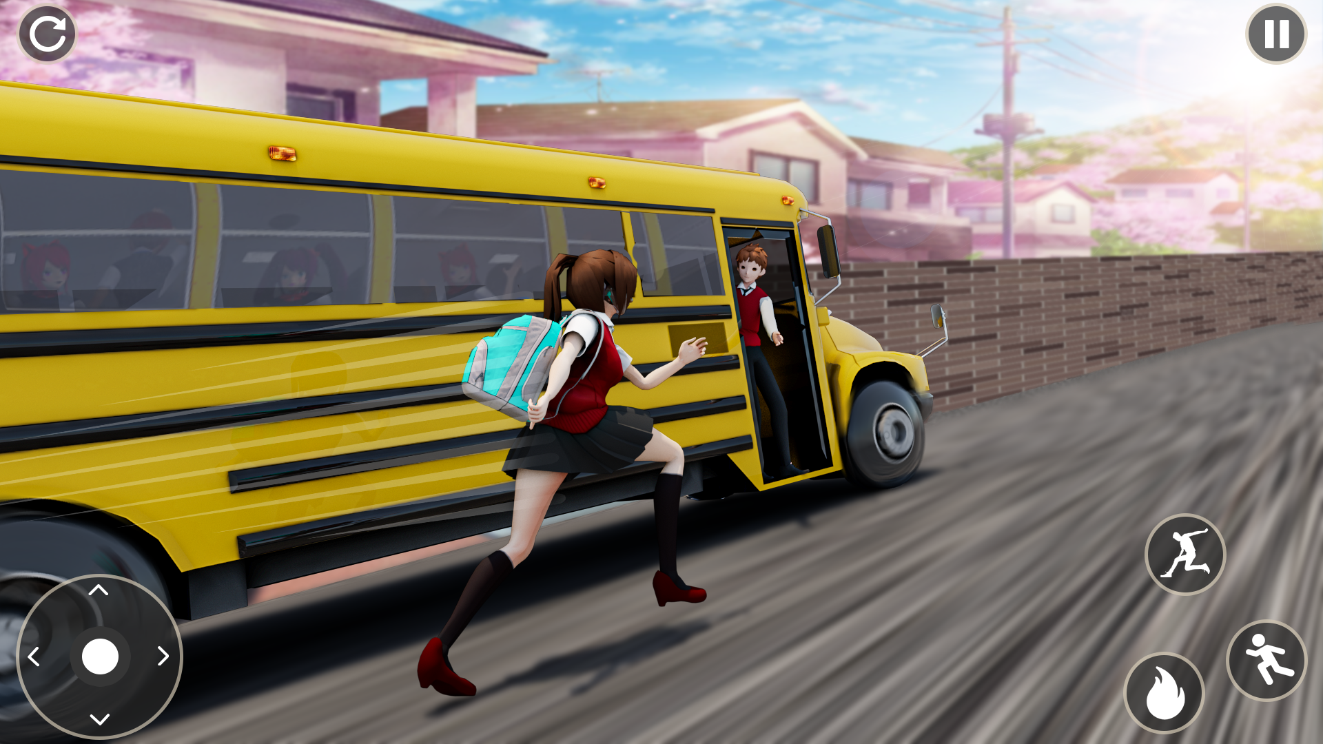 اسکرین شات 2 بازی Anime High School Girl Life 3D