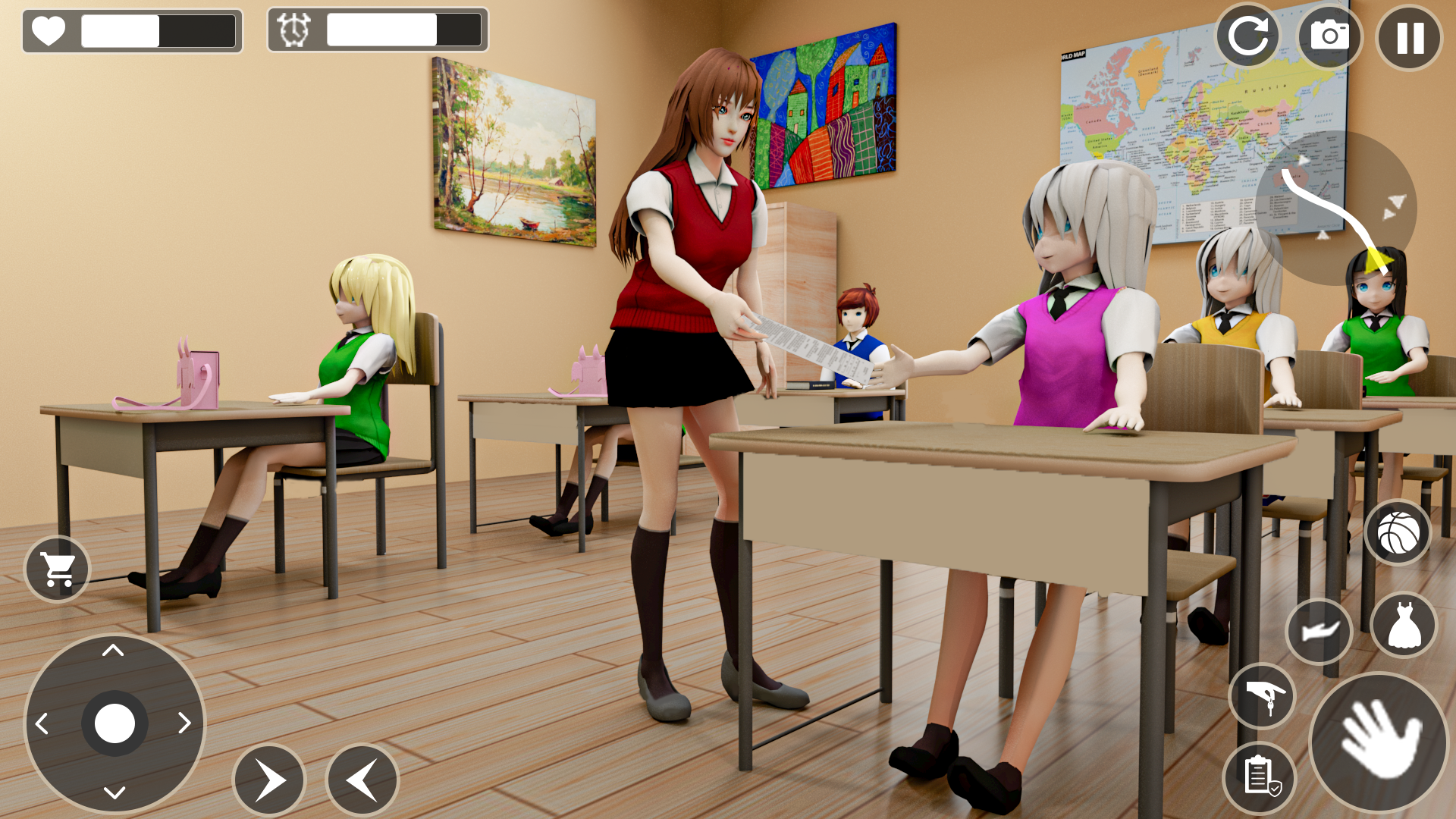 اسکرین شات 7 بازی Anime High School Girl Life 3D