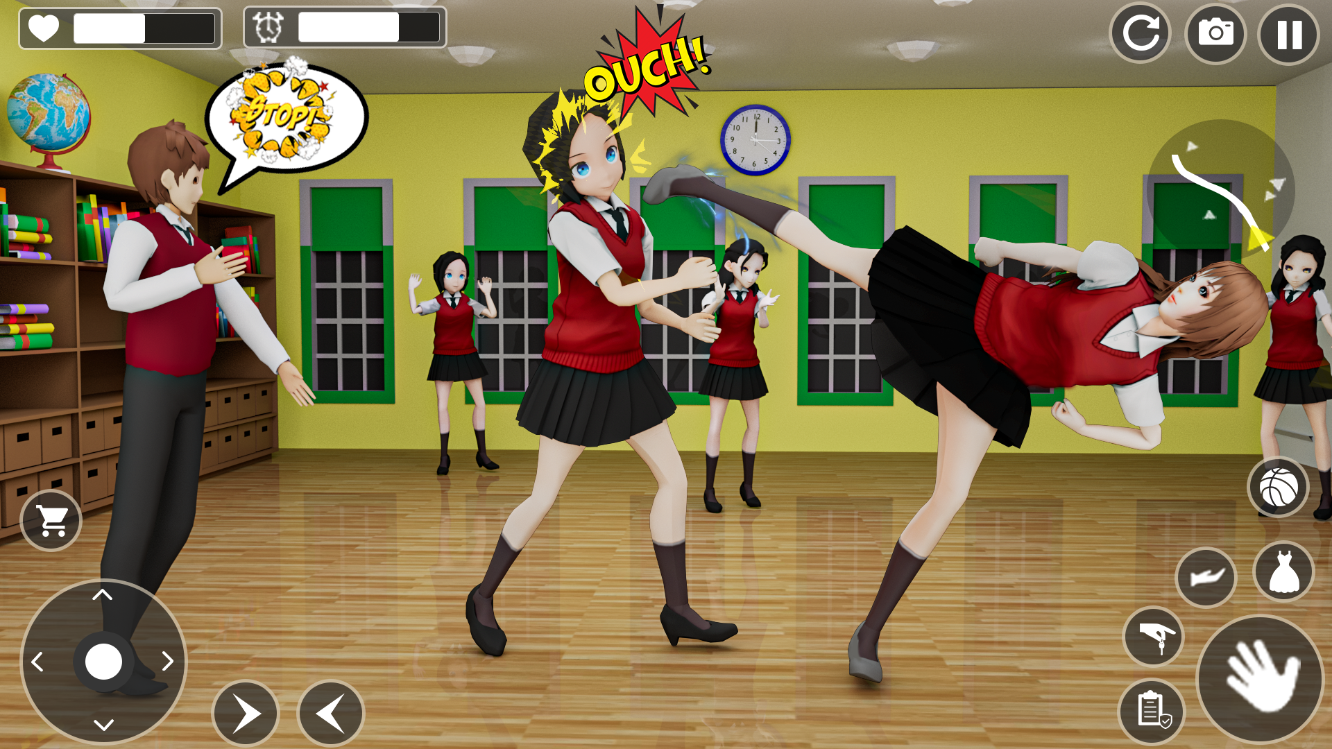 اسکرین شات 8 بازی Anime High School Girl Life 3D