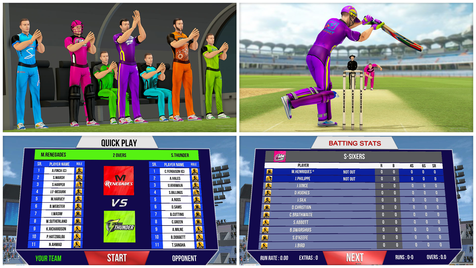 اسکرین شات 5 بازی Aussie T20 Cricket Game 2023