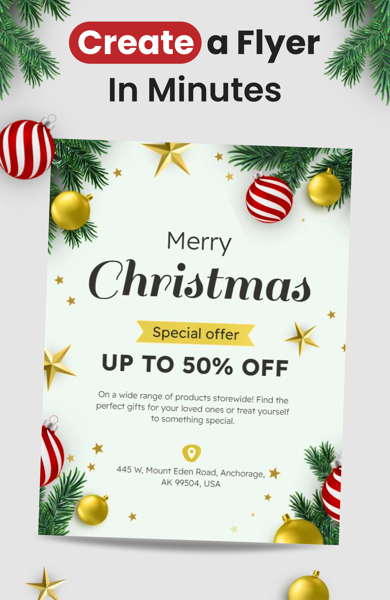 اسکرین شات 4 برنامه Flyers, Poster Maker, Design