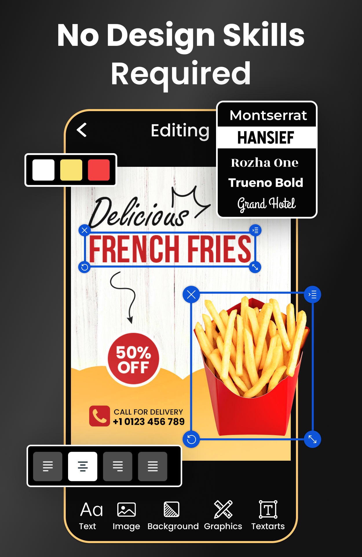 اسکرین شات 3 برنامه Flyer Maker, AI Poster Maker