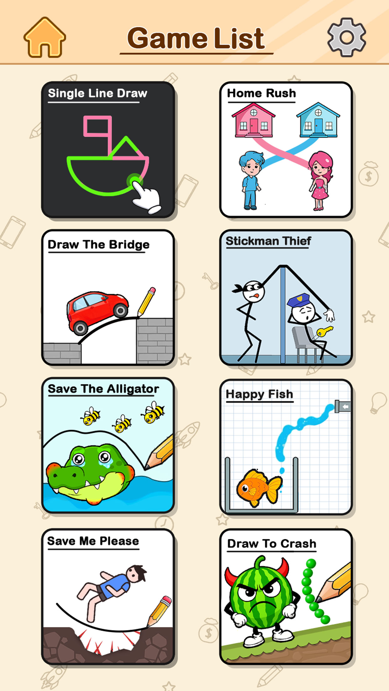 اسکرین شات 2 بازی Draw Line Puzzle: Mini Games